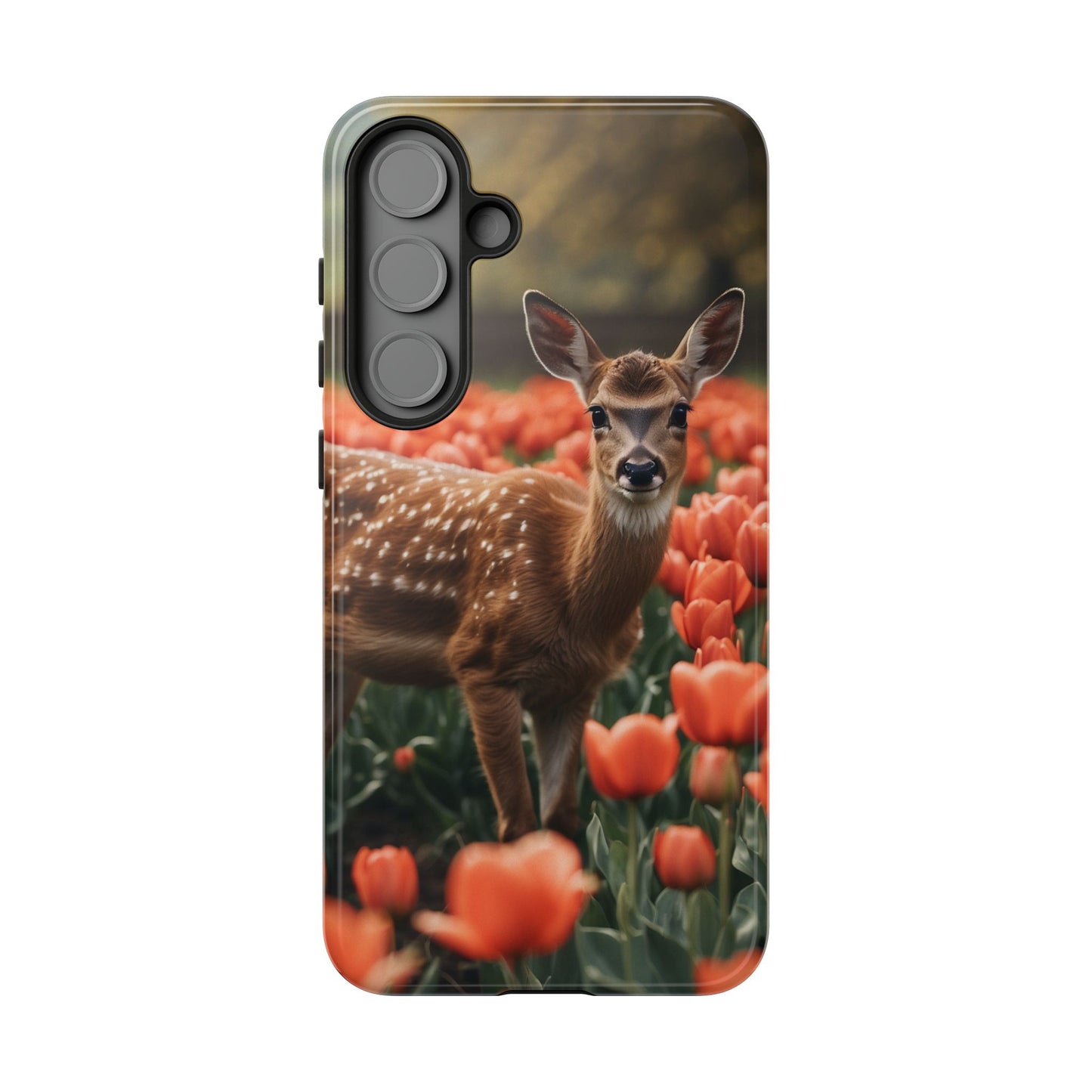 Fawn Among Tulips Samsung Galaxy Case