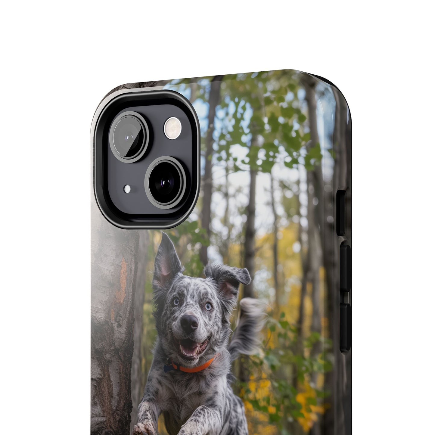 Happy Forest Dog iPhone Case – Nature-Inspired Protective Cover