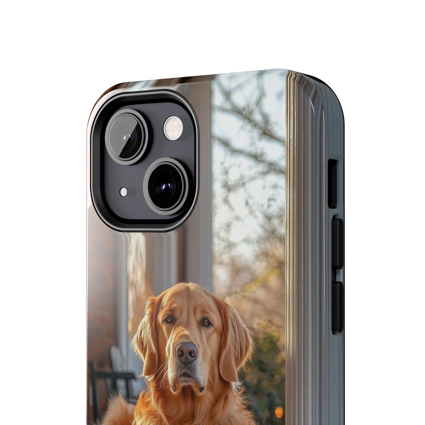 Golden Retriever on Porch - iPhone Series Case