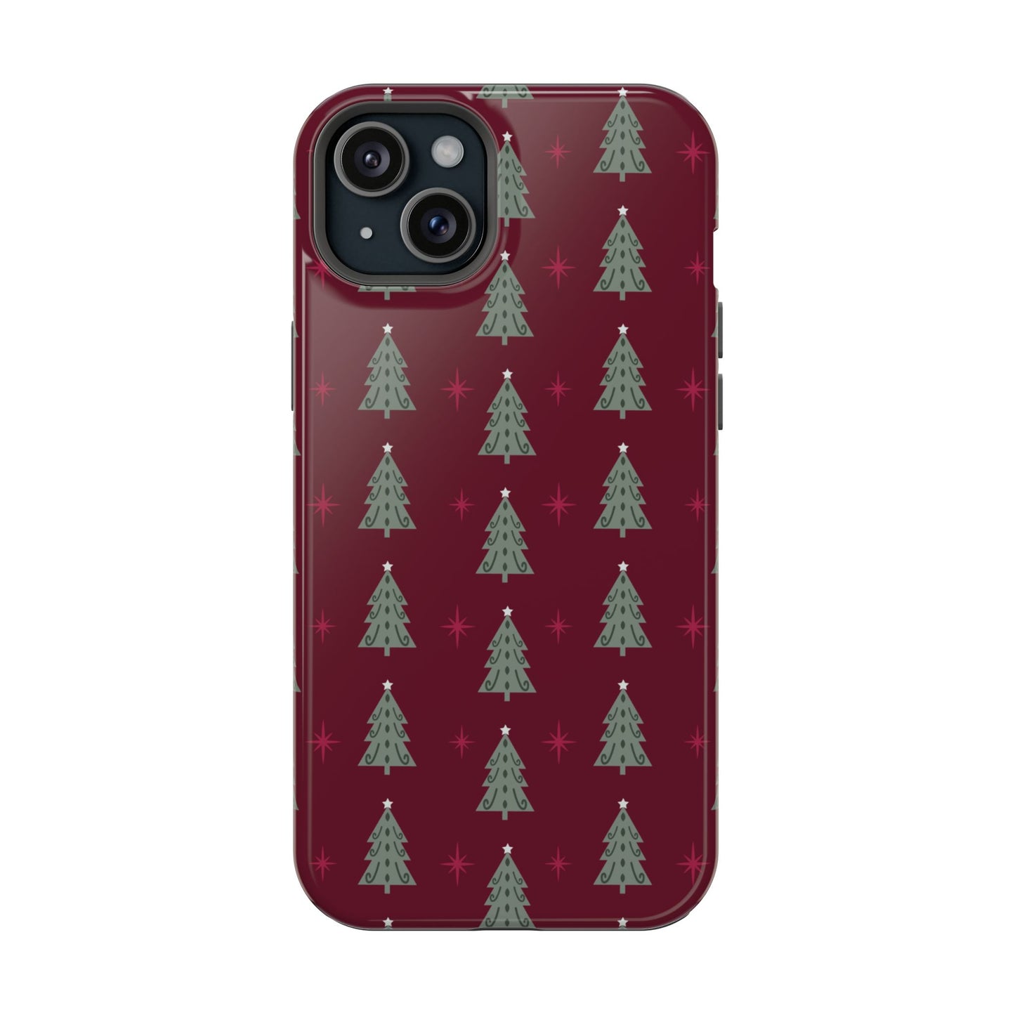 Retro Christmas Tree Pattern – MagSafe iPhone Series Case