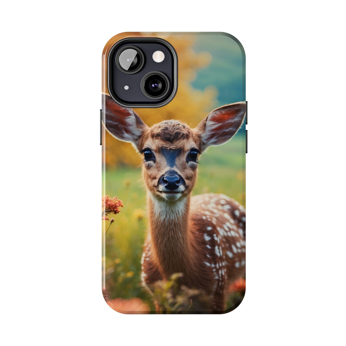 Golden Meadow Fawn iPhone Case