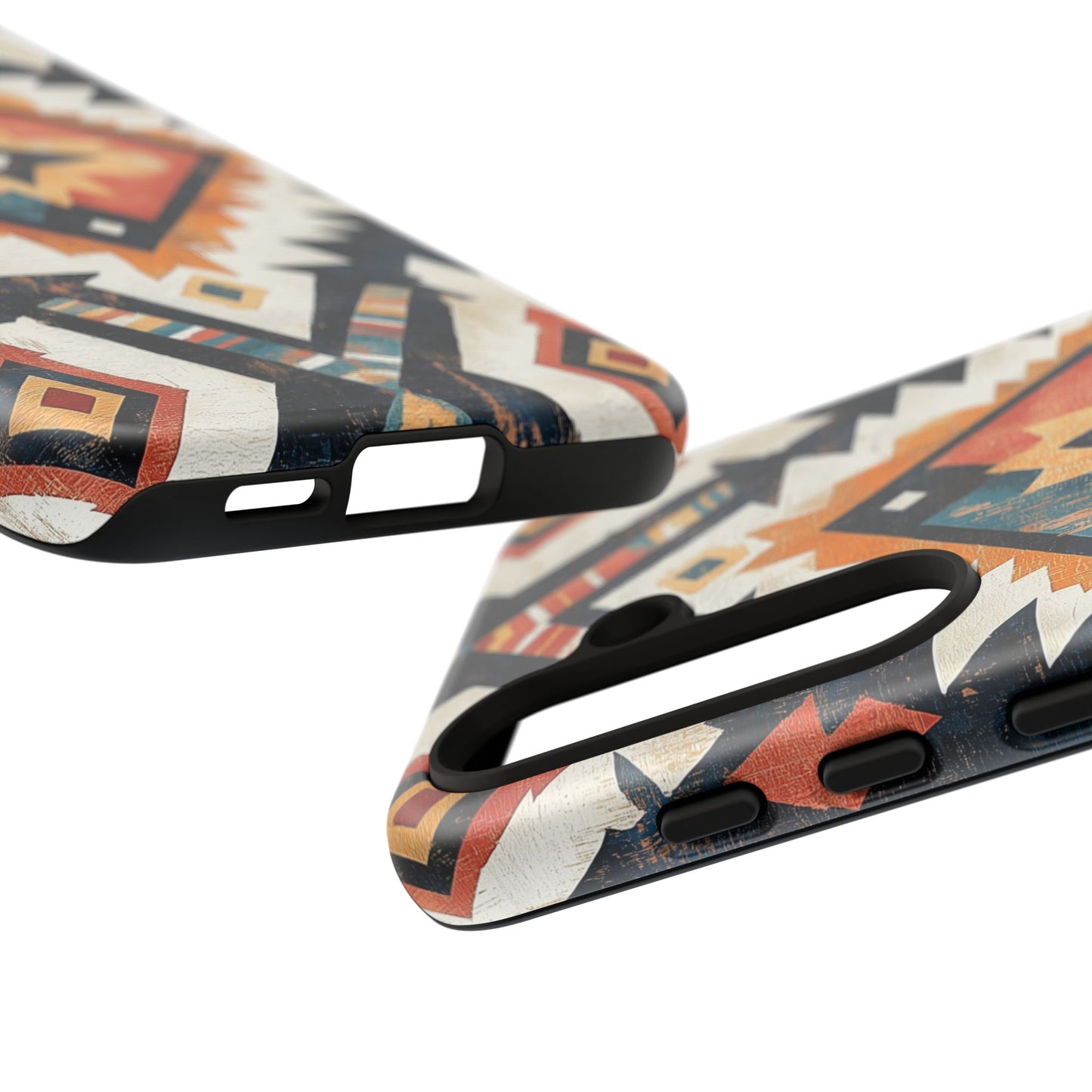 Vintage Southwestern Diamond Tough Samsung Galaxy Case – Rustic Tribal Design, Dual-Layer Protection