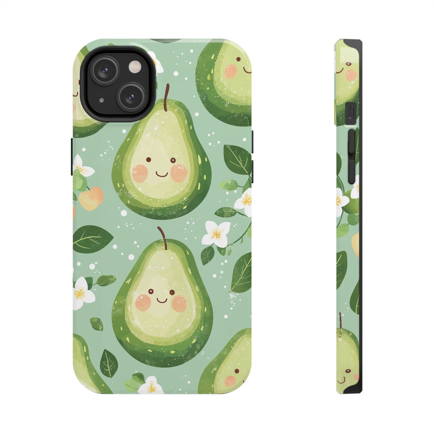 Smiling Avocados Tough iPhone Case – Cute Avocado Design, Dual - Layer Protection - BOGO Cases