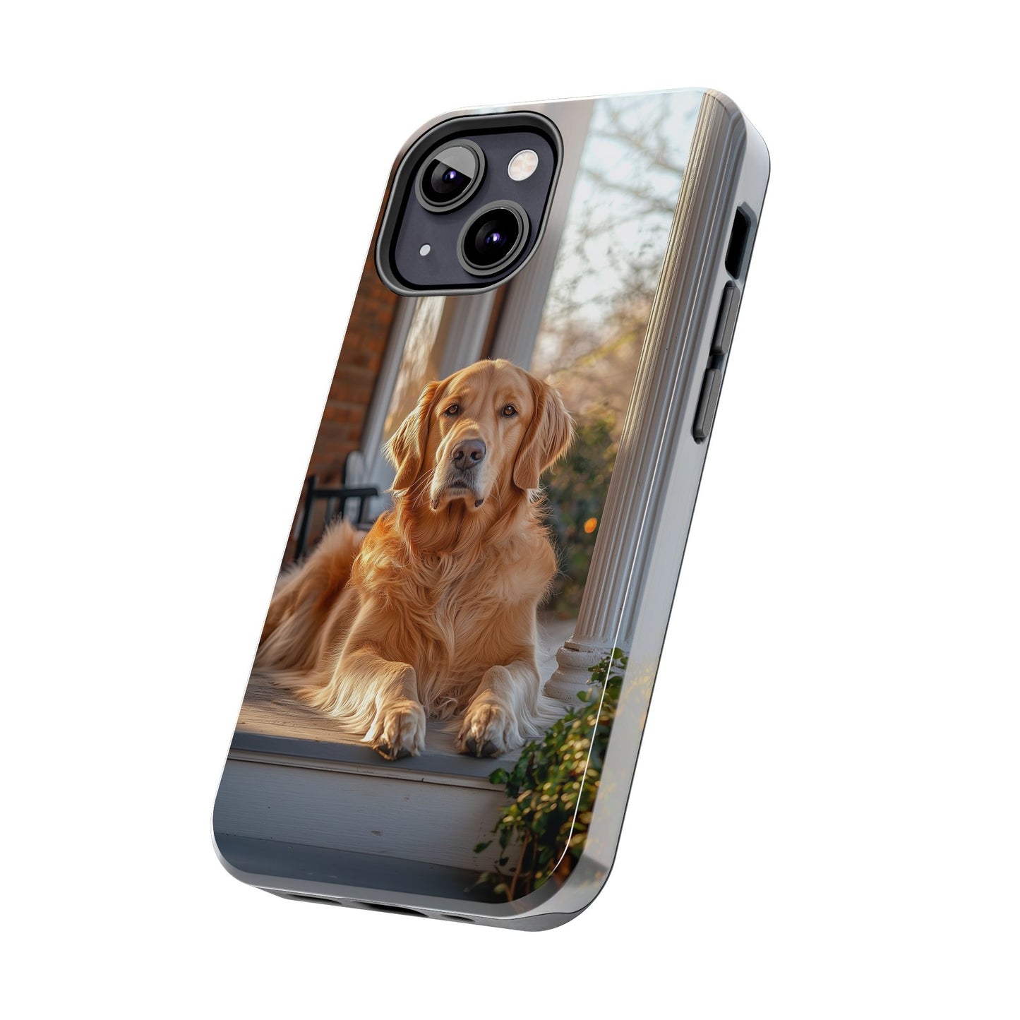 Golden Retriever on Porch - iPhone Series Case