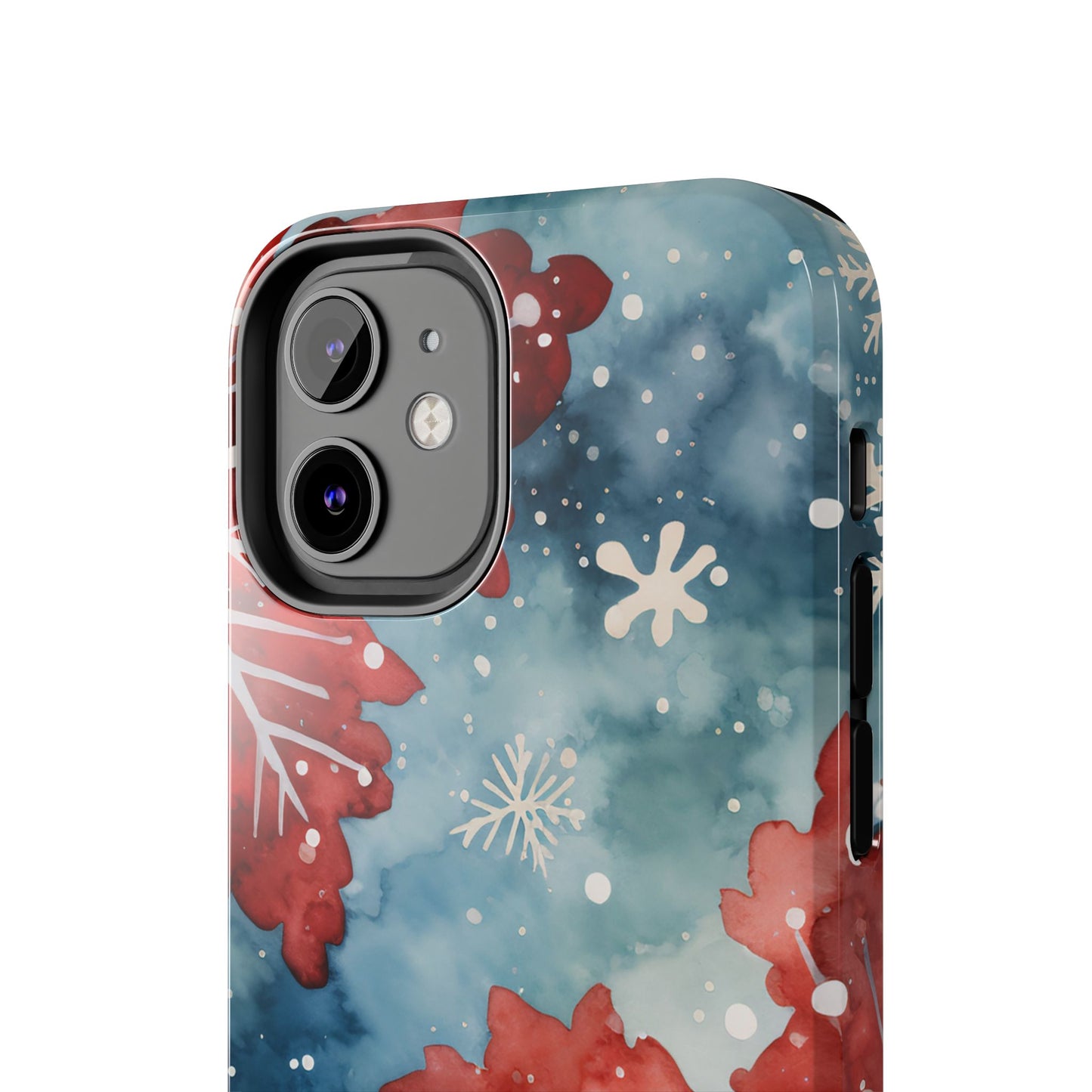 Crimson Snowflake Charm – iPhone Case Details: