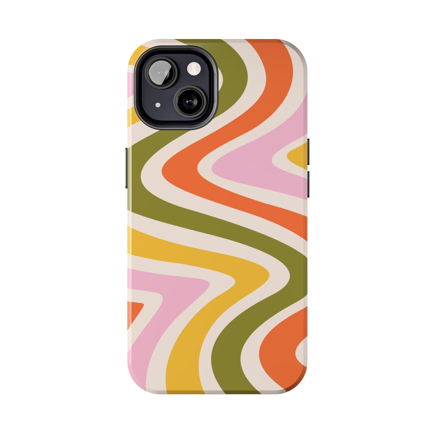 Retro Groove iPhone Case – 70s-Inspired Design with Dual-Layer Protection