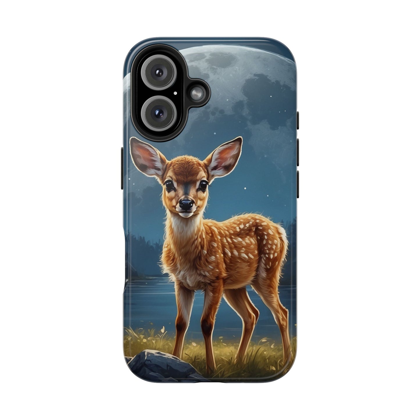 iPhone Case – Enchanted Fawn Under the Moonlit Sky