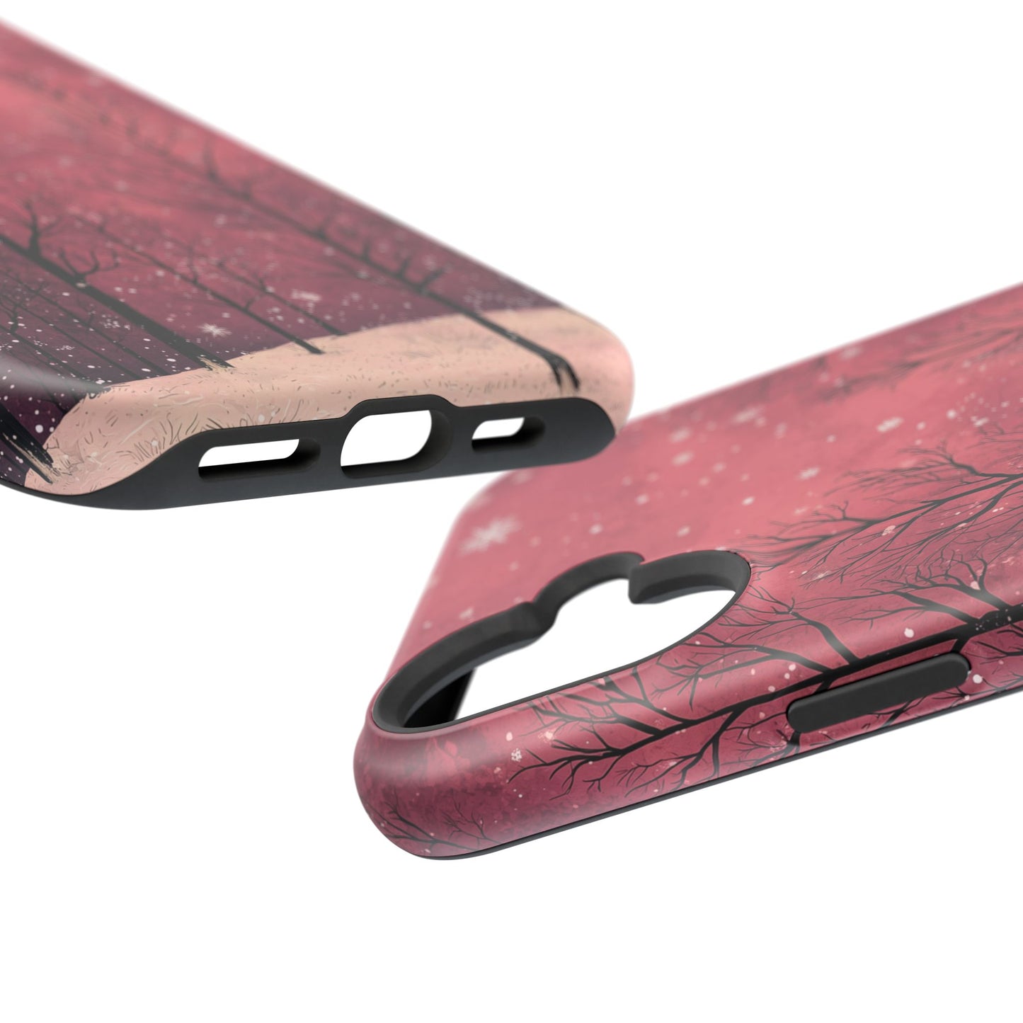Pink Winter Twilight Forest - MagSafe iPhone Series Case