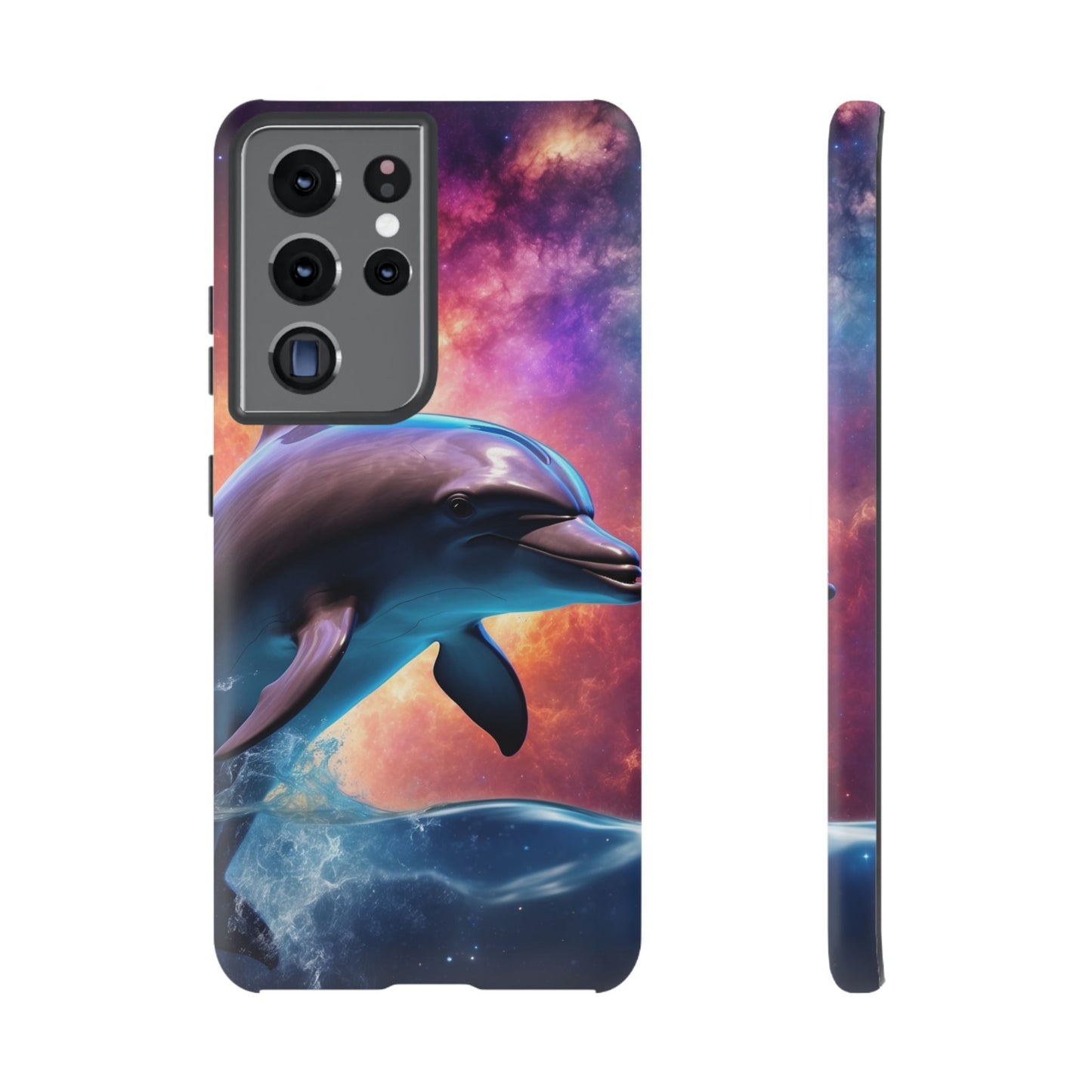 Cosmic Dolphin Galaxy Art - Samsung Galaxy Case