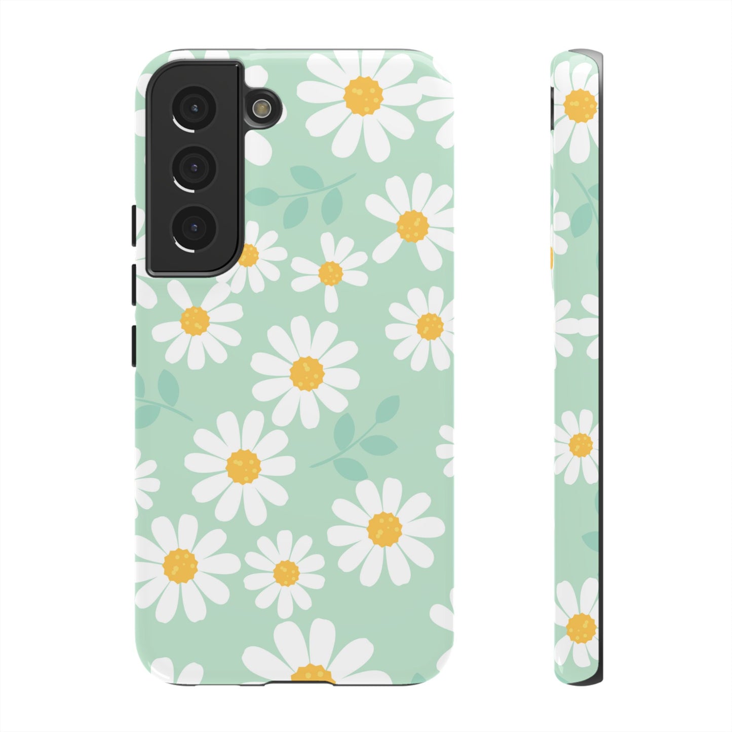 Charming Daisy Floral Tough Samsung Galaxy Case – Spring Pastel Design, Shockproof & Slim