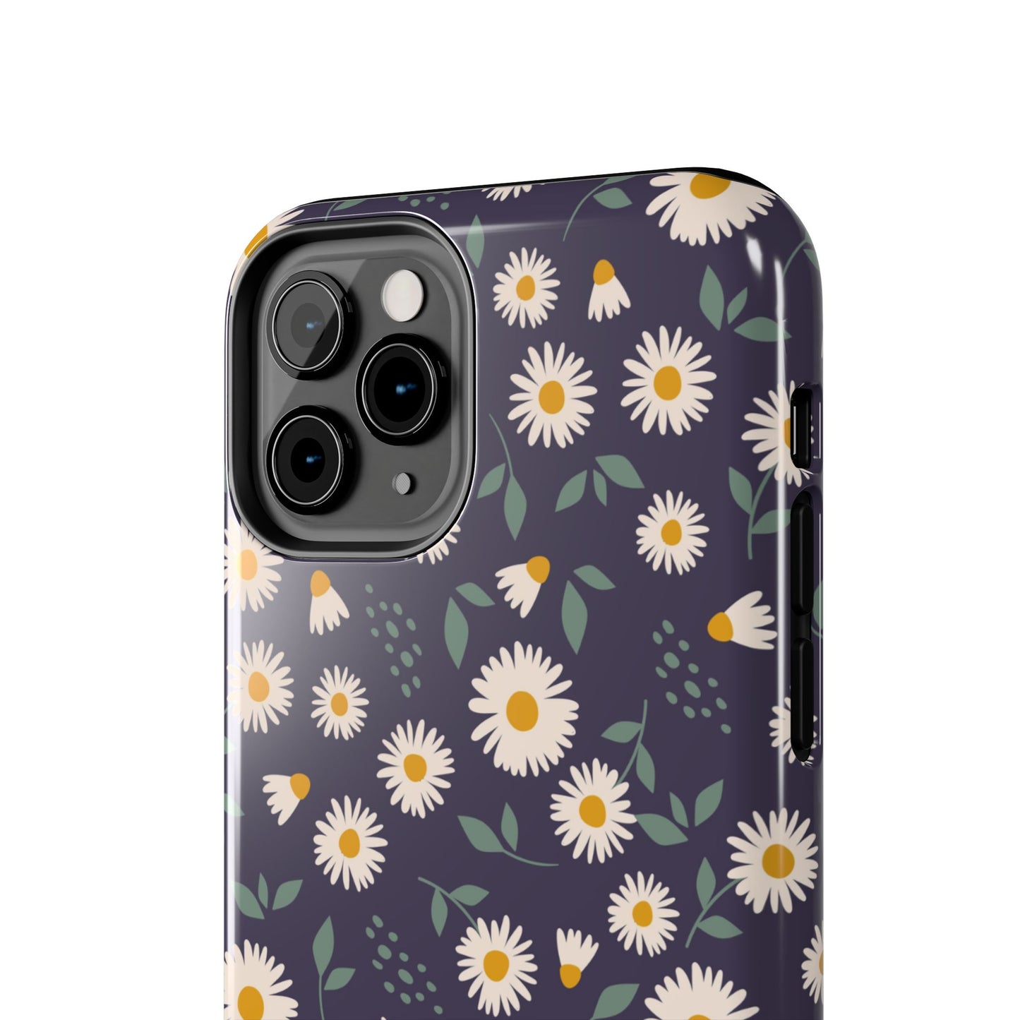 Midnight Daisy iPhone Case – Dark Navy Floral Design, Slim and Protective - BOGO Cases