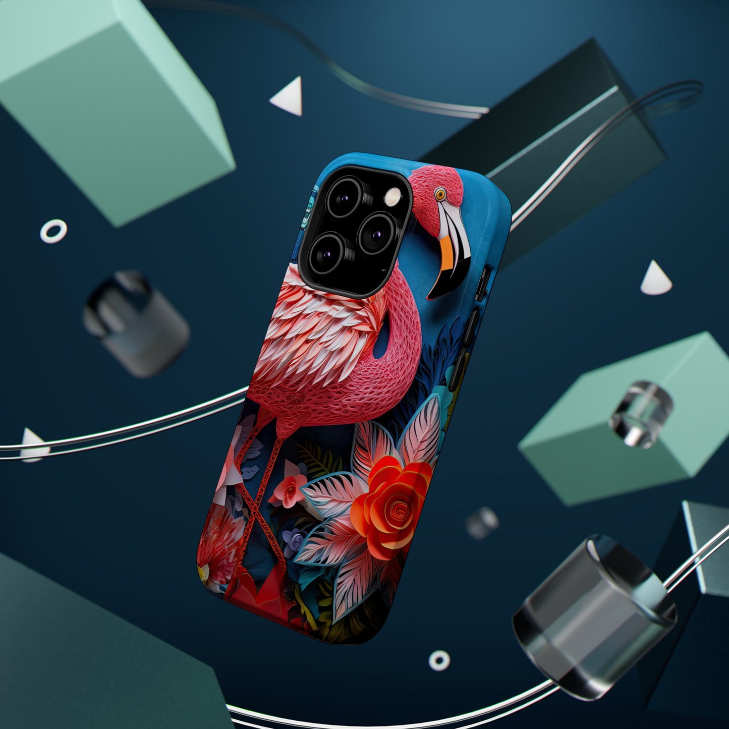 Flamingo Dreams – Bold Tropical MagSafe iPhone Case
