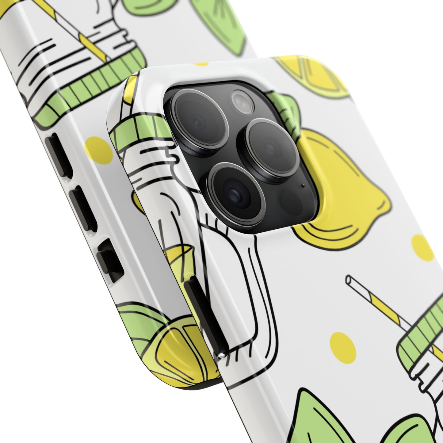 Lemonade Love Tough iPhone Case – Fun Lemon Mason Jar Design, Dual - Layer Protection - BOGO Cases