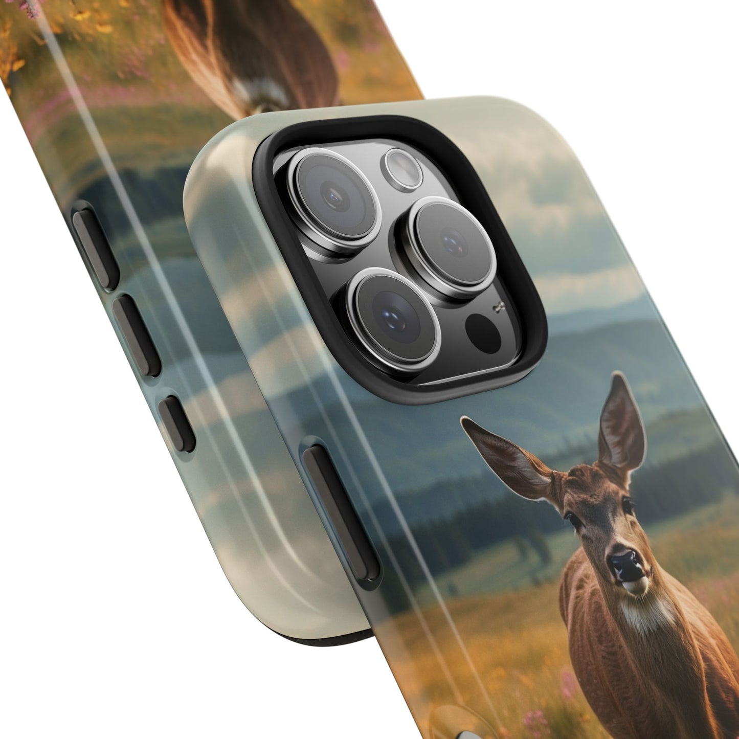 Rustic Meadow Deer – iPhone Case