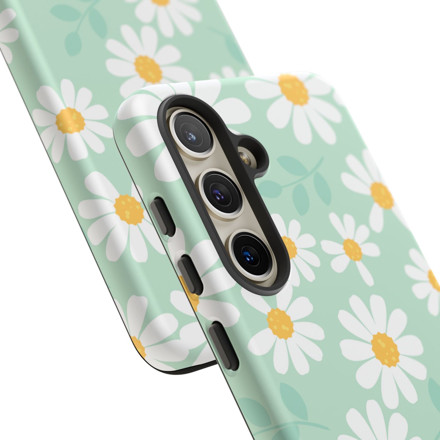 Charming Daisy Floral Tough Samsung Galaxy Case – Spring Pastel Design, Shockproof & Slim