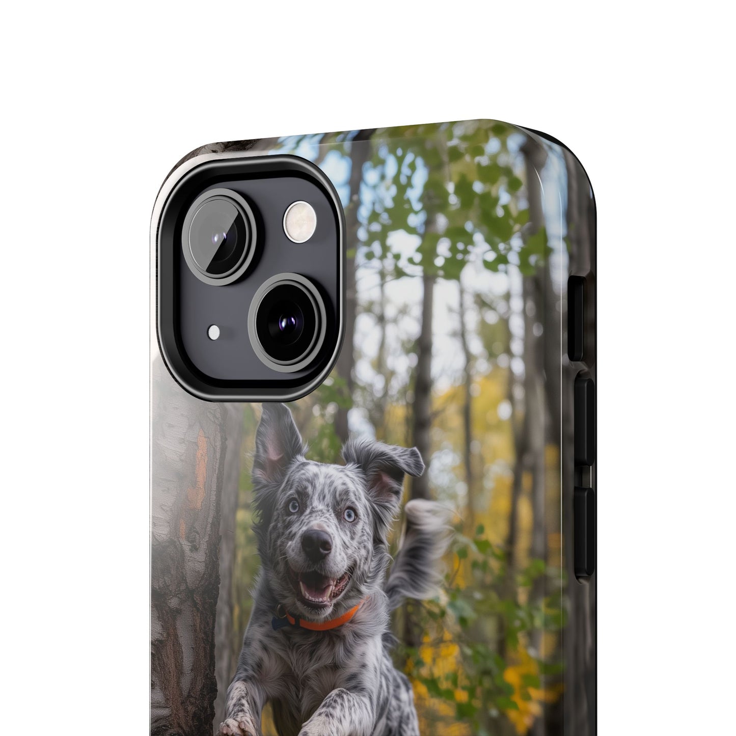 Happy Forest Dog iPhone Case – Nature-Inspired Protective Cover