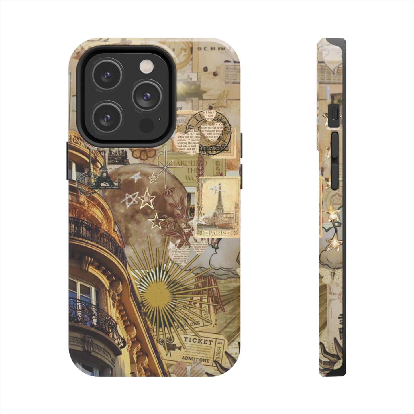 Parisian Dream Collage iPhone Case – Dual - Layer Protection with Vintage French Aesthetic - BOGO Cases