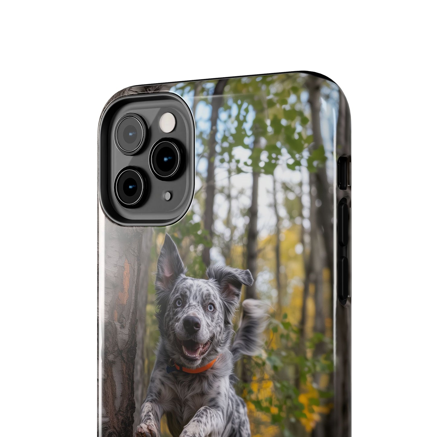 Happy Forest Dog iPhone Case – Nature-Inspired Protective Cover