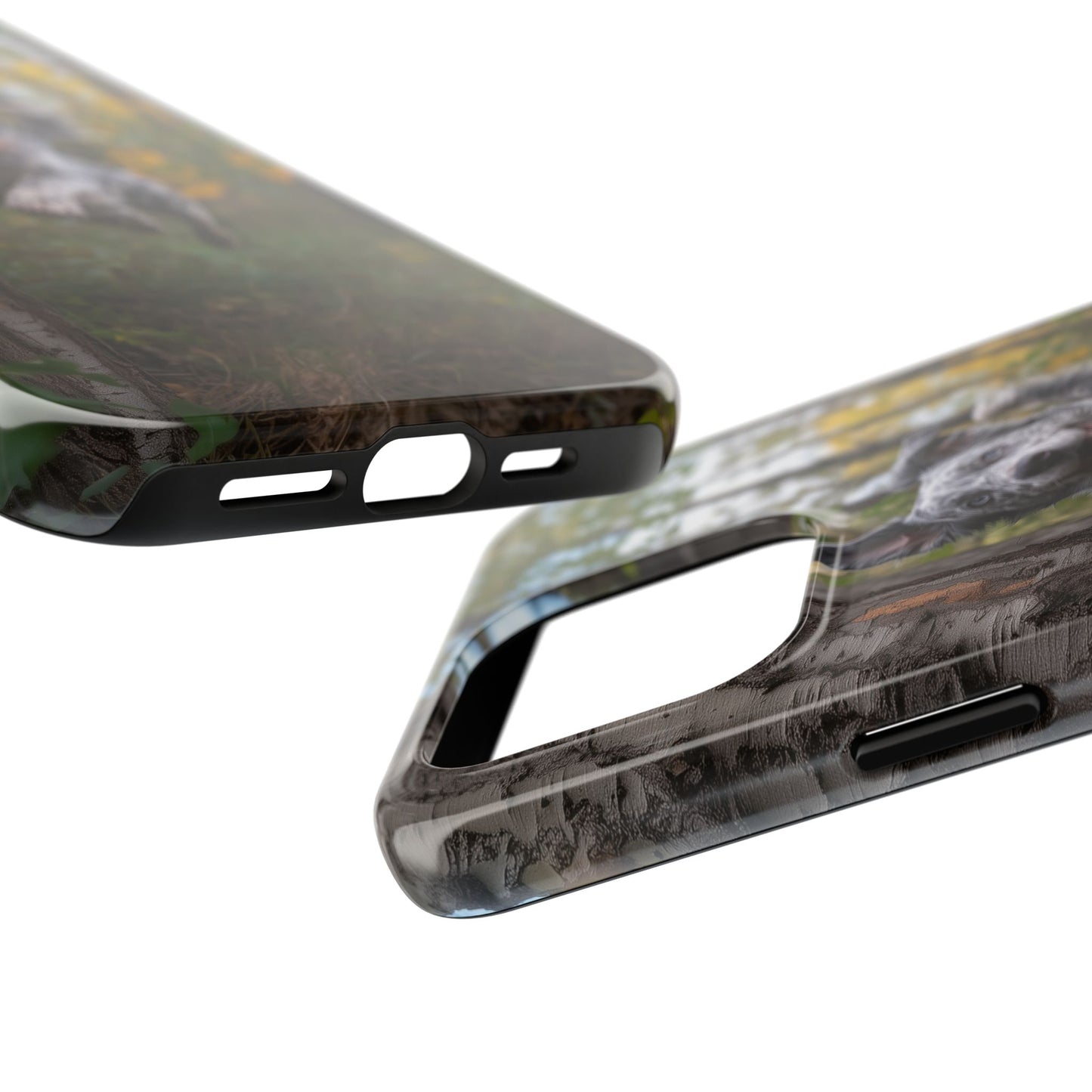 Happy Forest Dog iPhone Case – Nature-Inspired Protective Cover