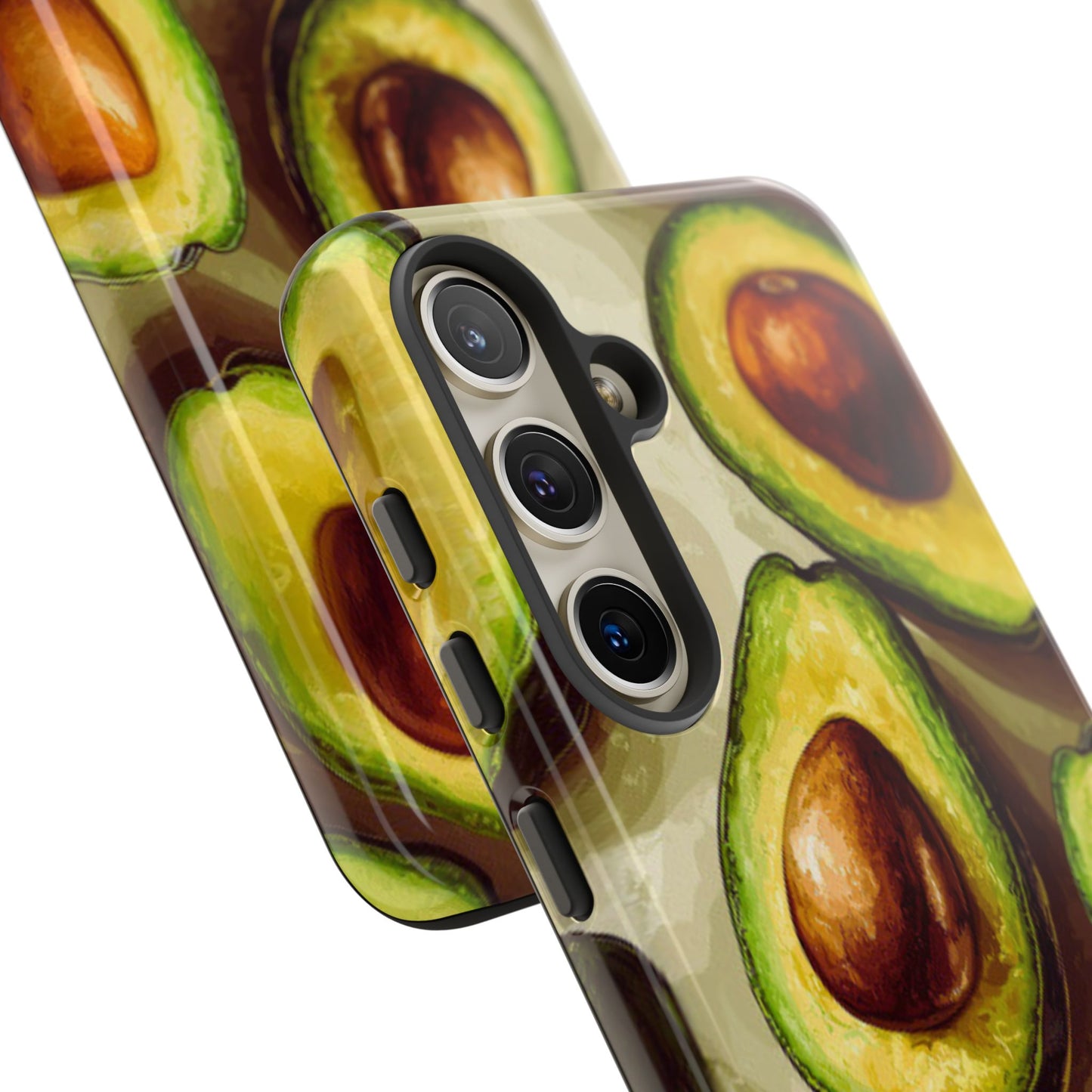 Realistic Avocado Samsung Galaxy  Case – Detailed Green Fruit Design, Shockproof Protection