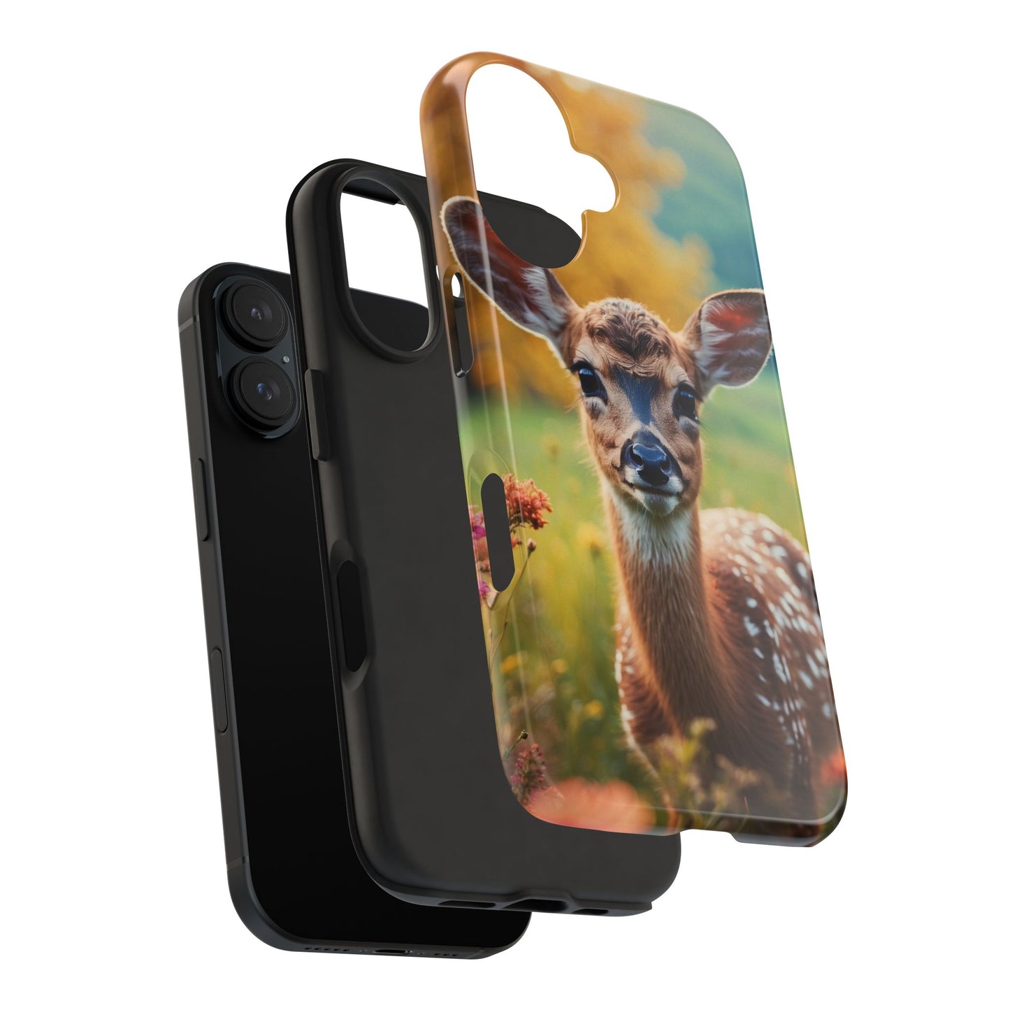 Golden Meadow Fawn iPhone Case