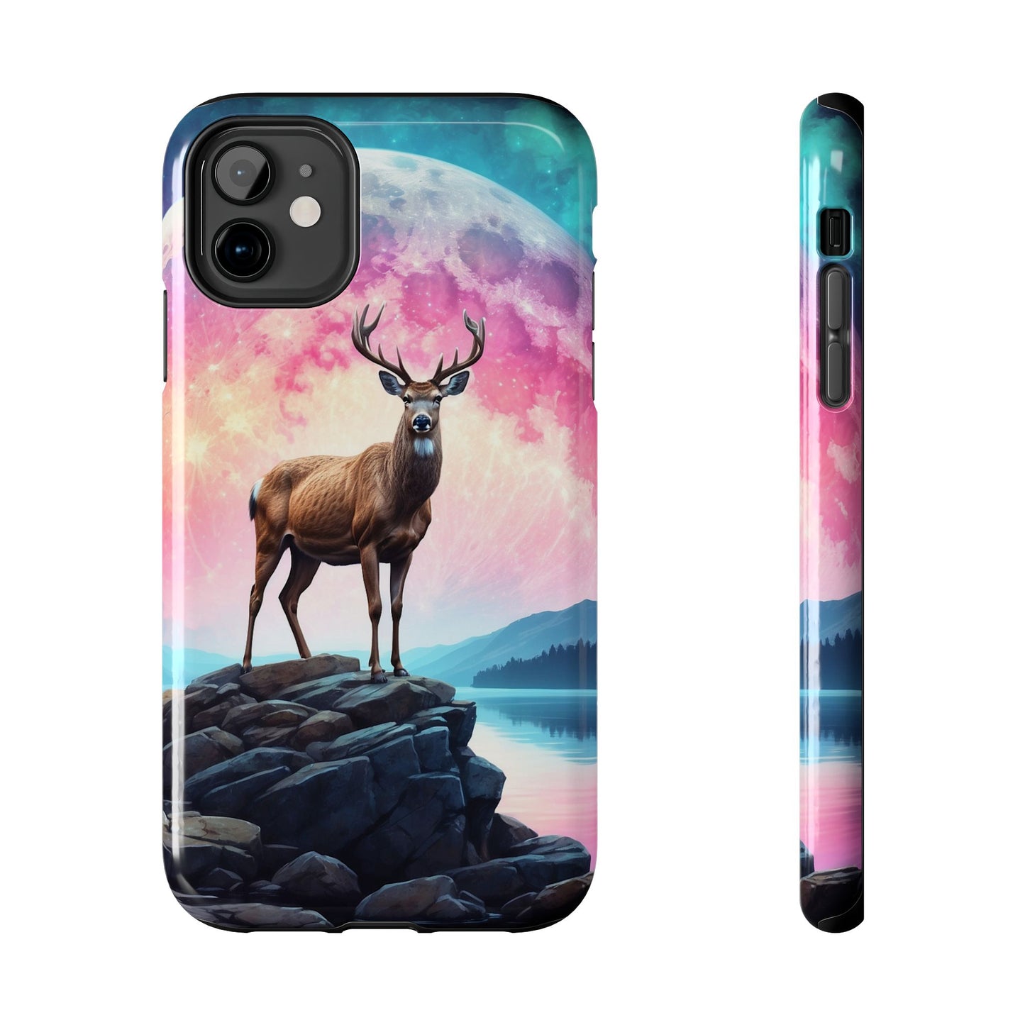 Stag in Moonlit Glow iPhone Case
