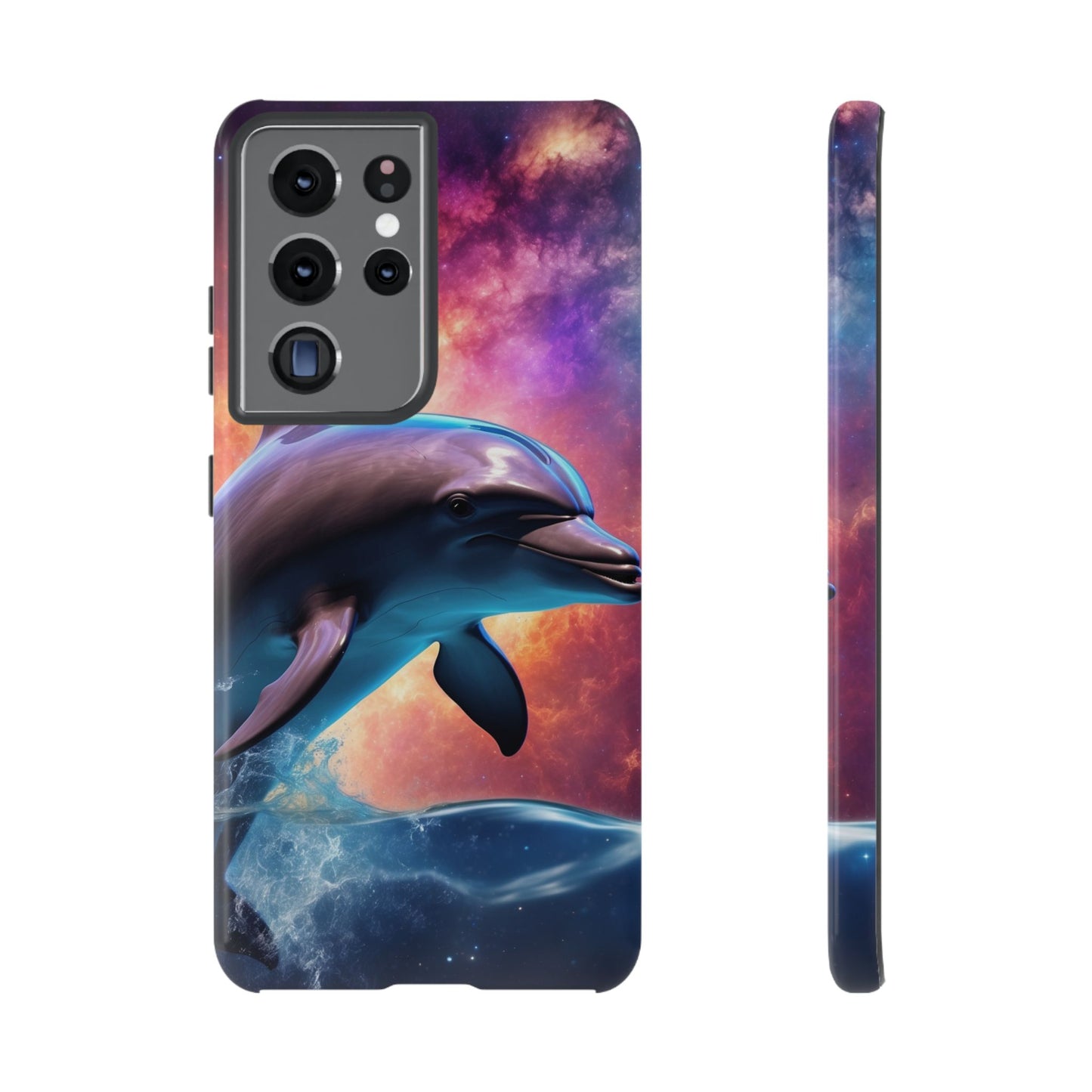 Cosmic Dolphin Galaxy Art - Samsung Galaxy Case