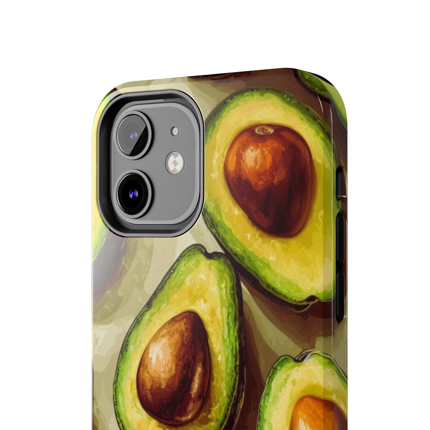Realistic Avocado iPhone Case – Detailed Green Fruit Design, Shockproof Protection - BOGO Cases