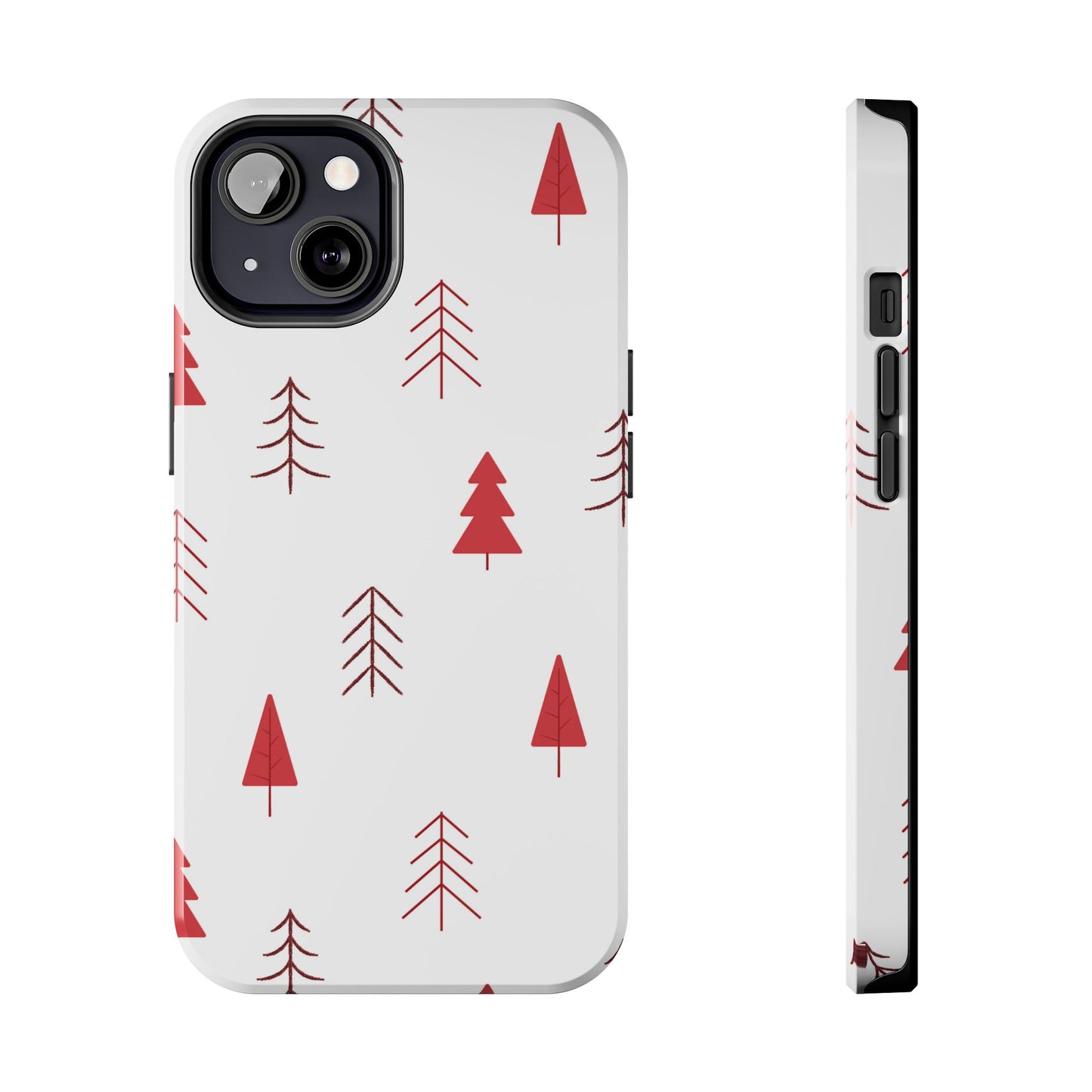 Scandi Red Pine Trees - iPhone Series Case