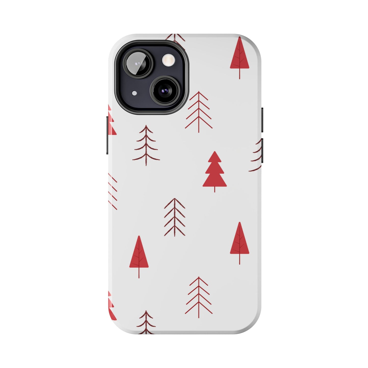 Scandi Red Pine Trees - iPhone Series Case