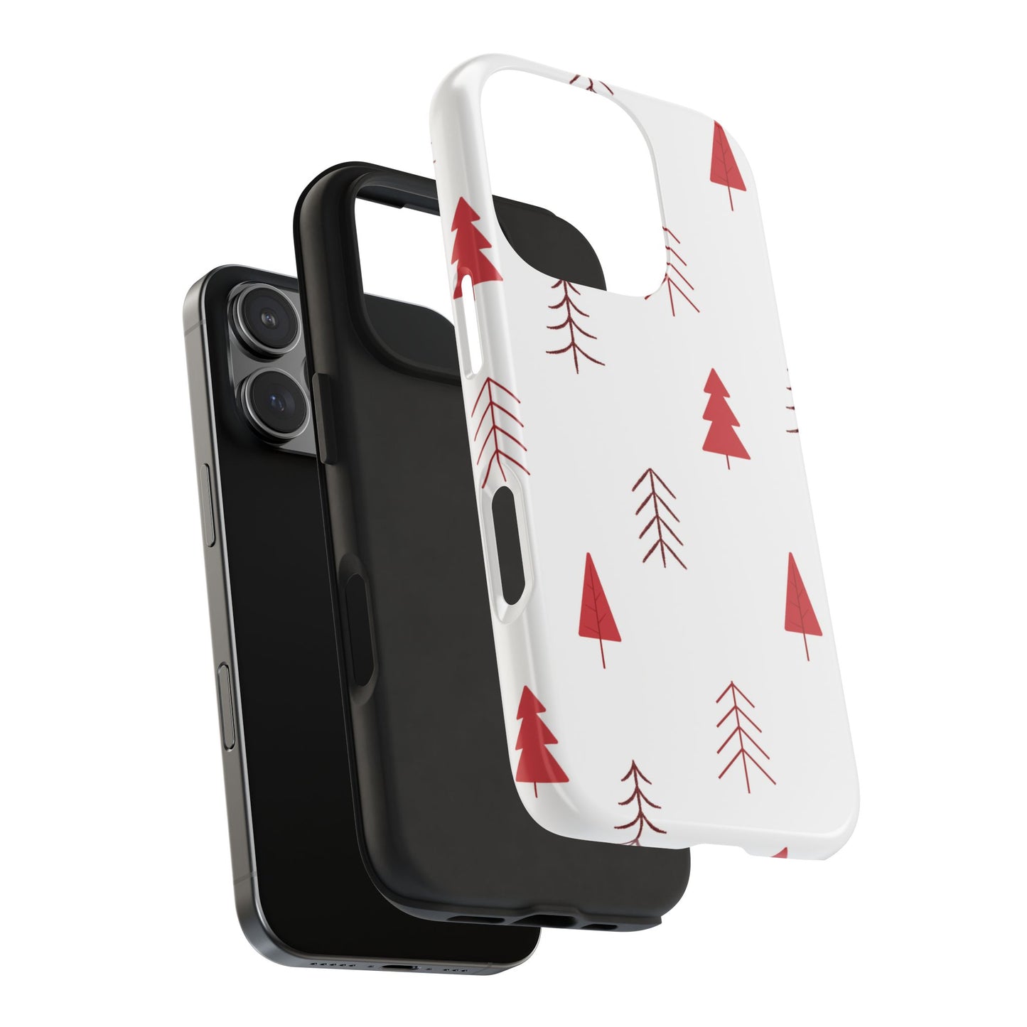 Scandi Red Pine Trees - iPhone Series Case