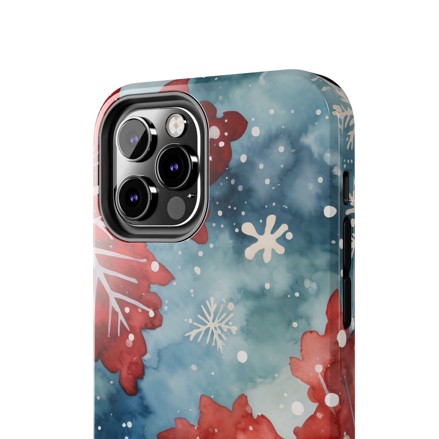 Crimson Snowflake Charm – iPhone Case Details: