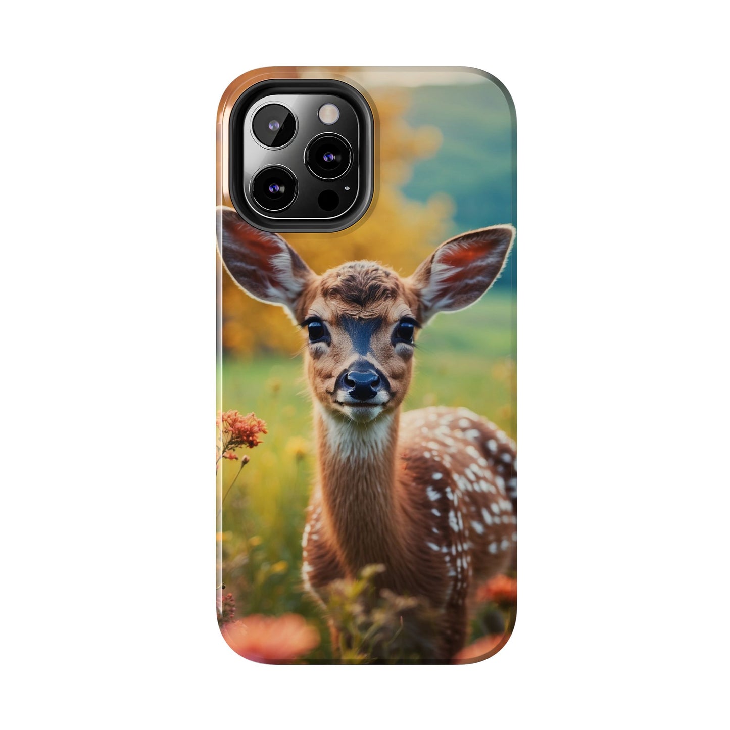 Golden Meadow Fawn iPhone Case