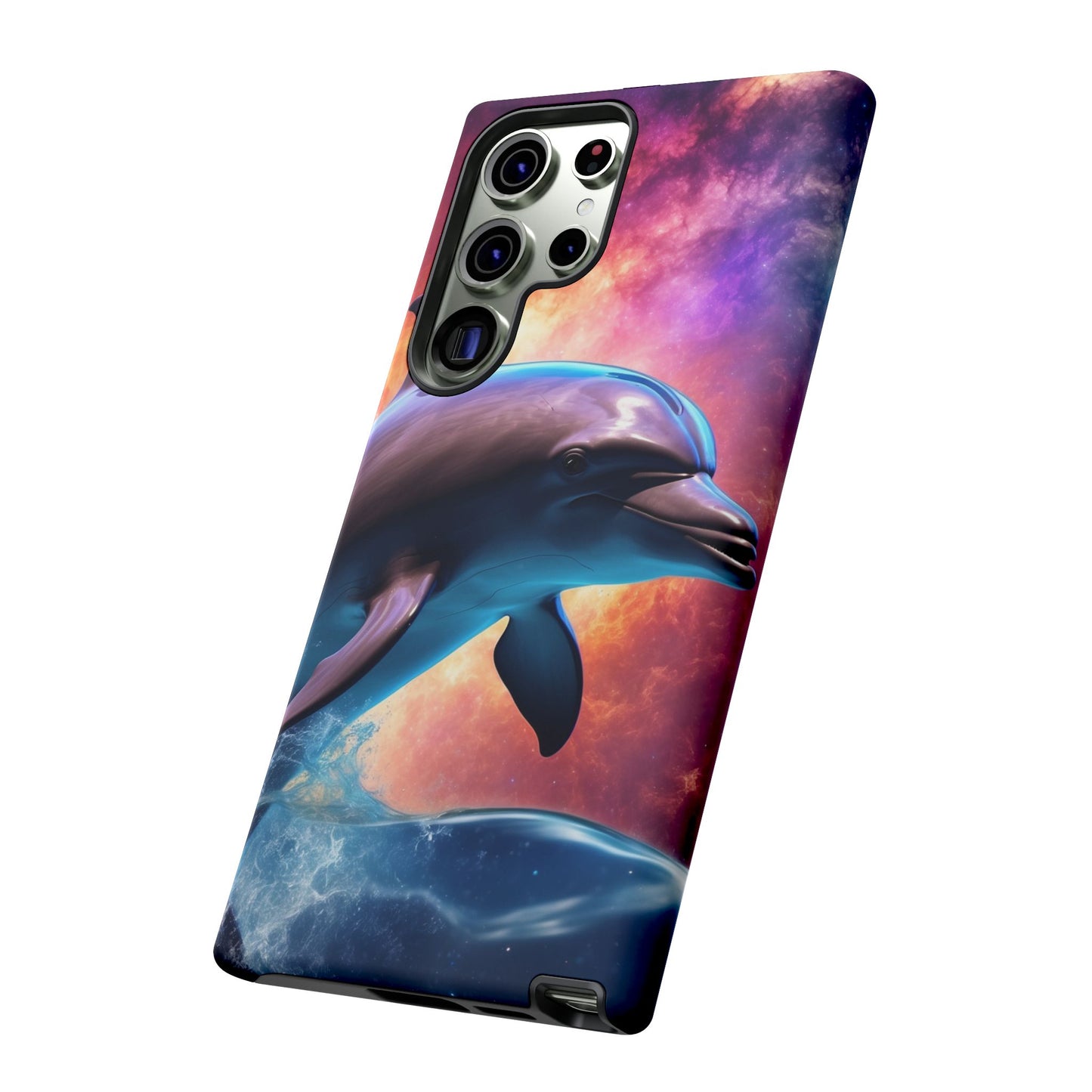 Cosmic Dolphin Galaxy Art - Samsung Galaxy Case