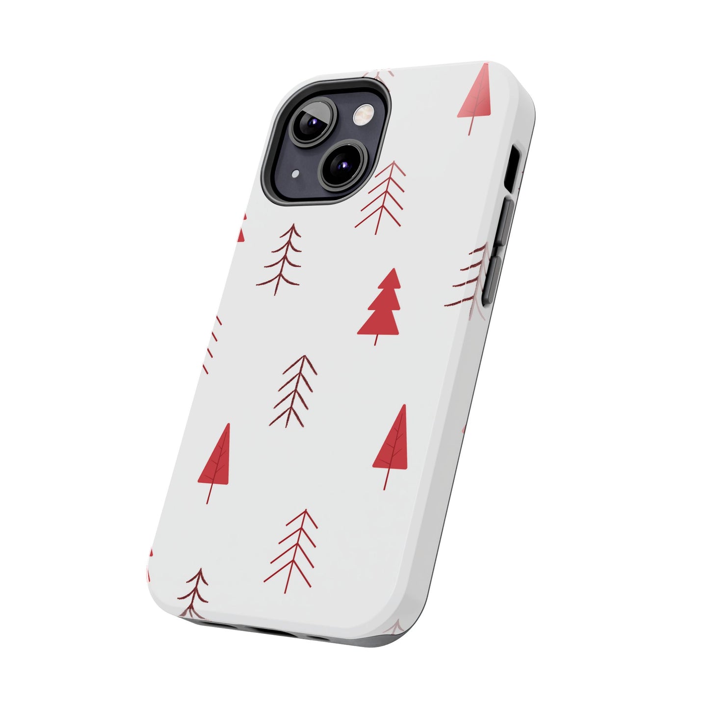 Scandi Red Pine Trees - iPhone Series Case