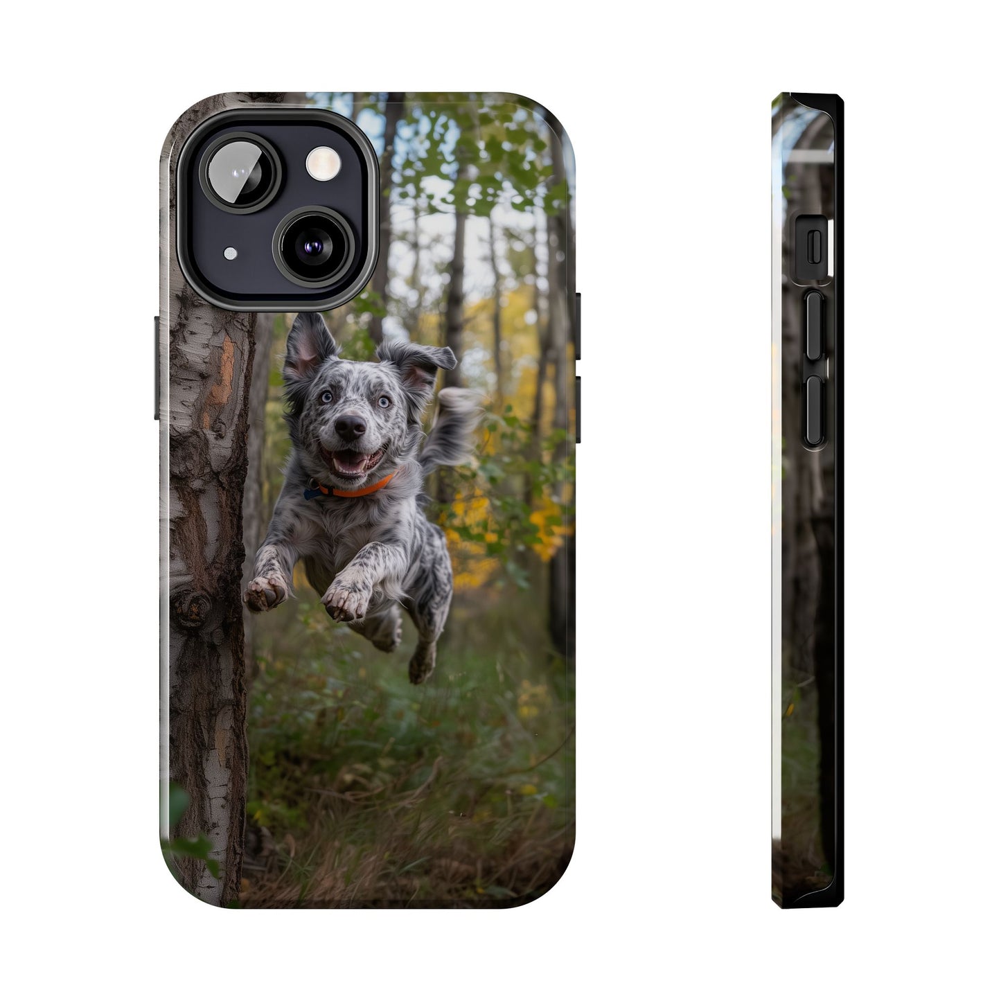 Happy Forest Dog iPhone Case – Nature-Inspired Protective Cover