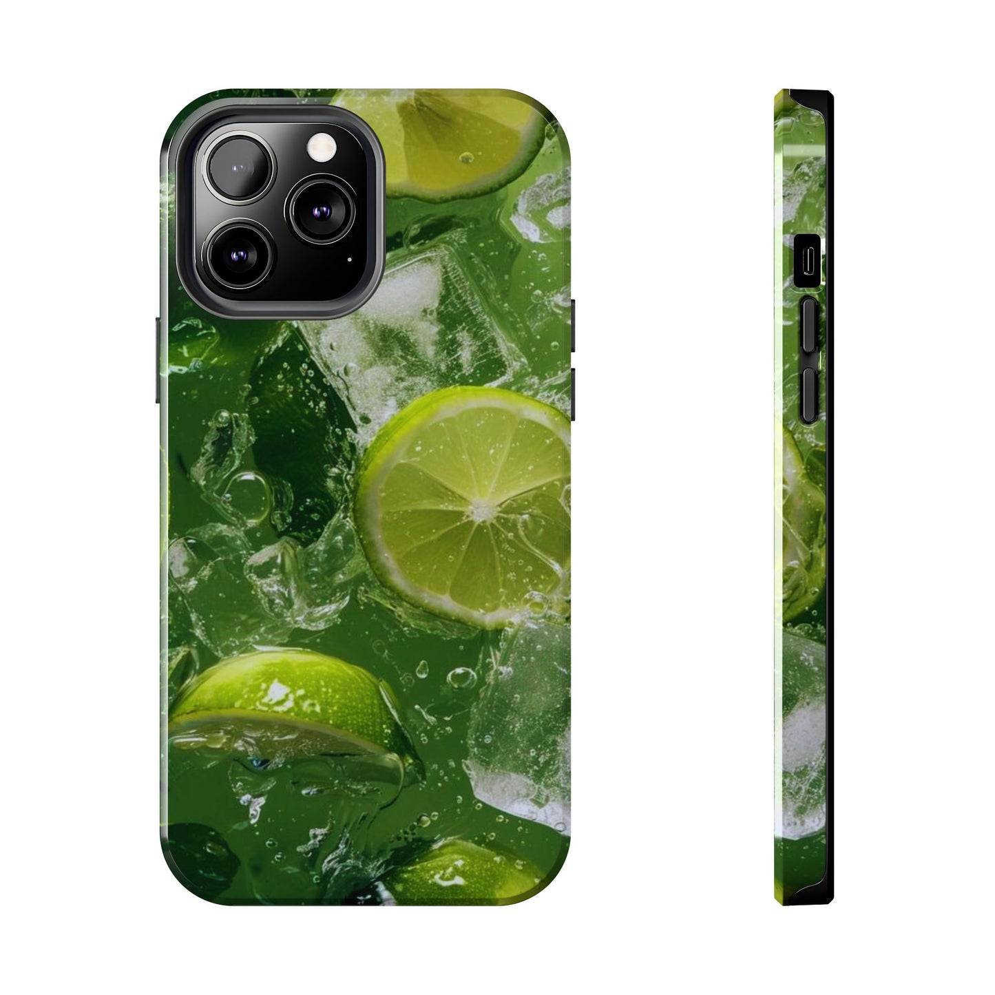 Refreshing Lime Splash iPhone Case – Tough Protection, Vivid Dual - Layer Design - BOGO Cases