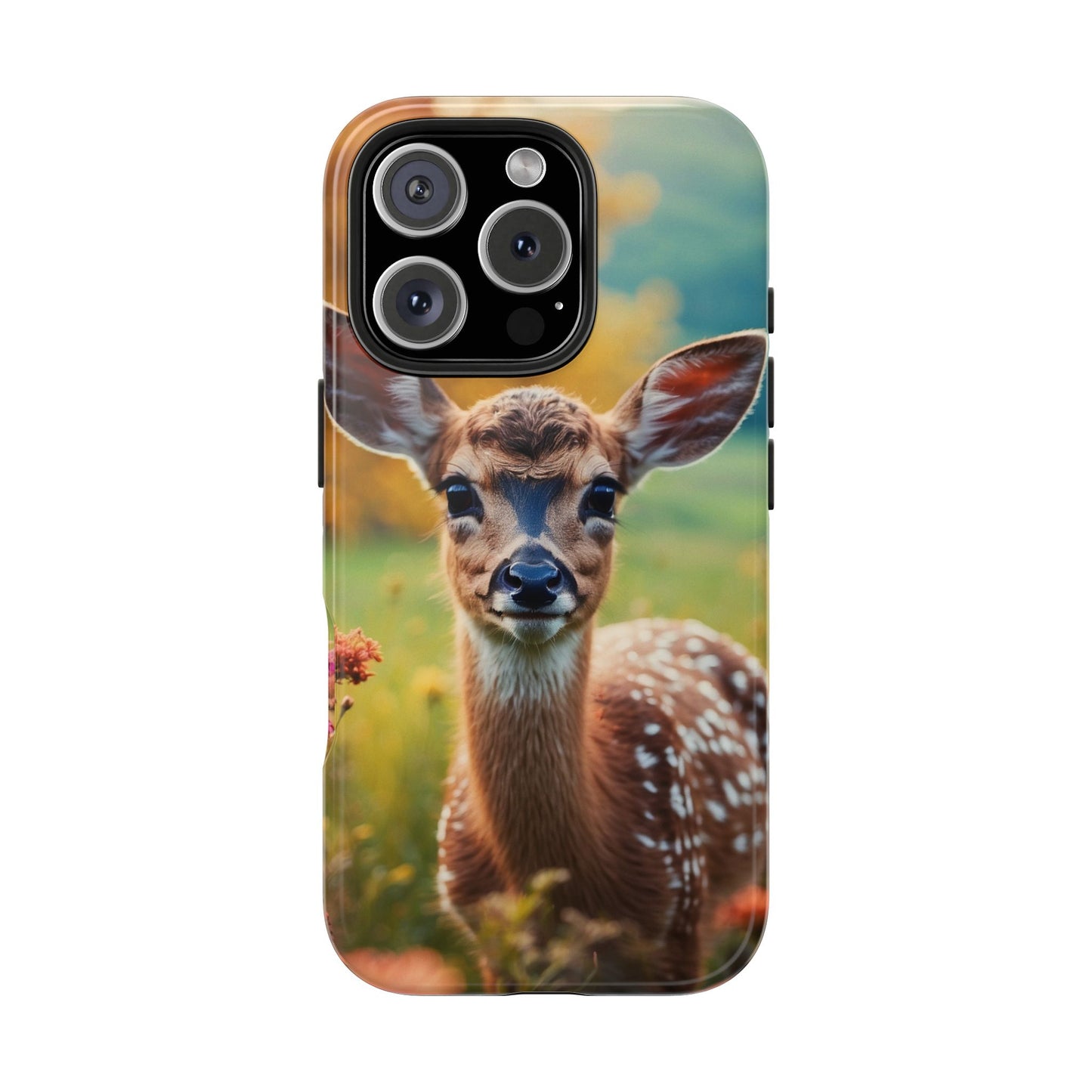 Golden Meadow Fawn iPhone Case