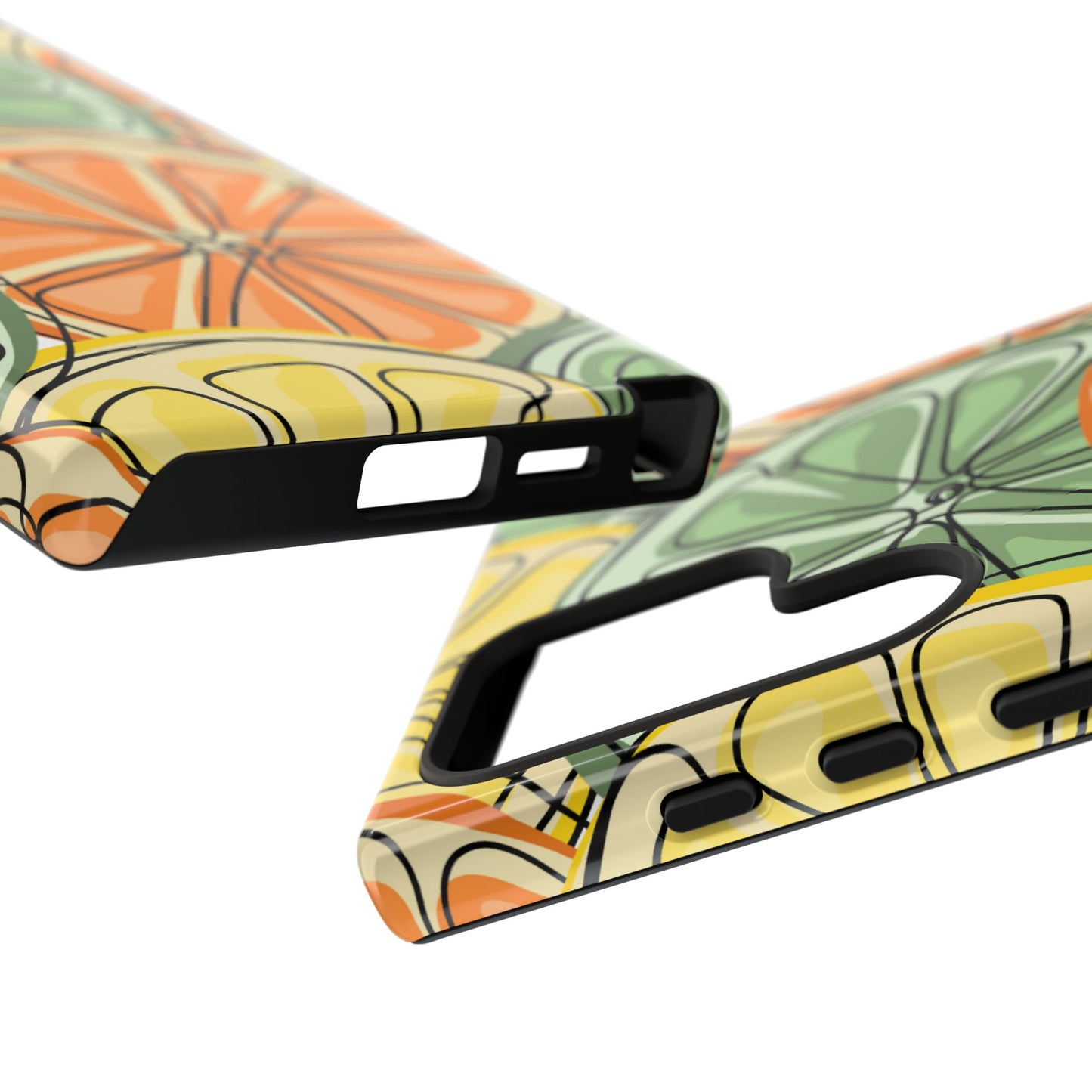 Citrus Zest Tough Samsung Galaxy Case – Bold Lime, Lemon, and Orange Design, Shockproof Protection