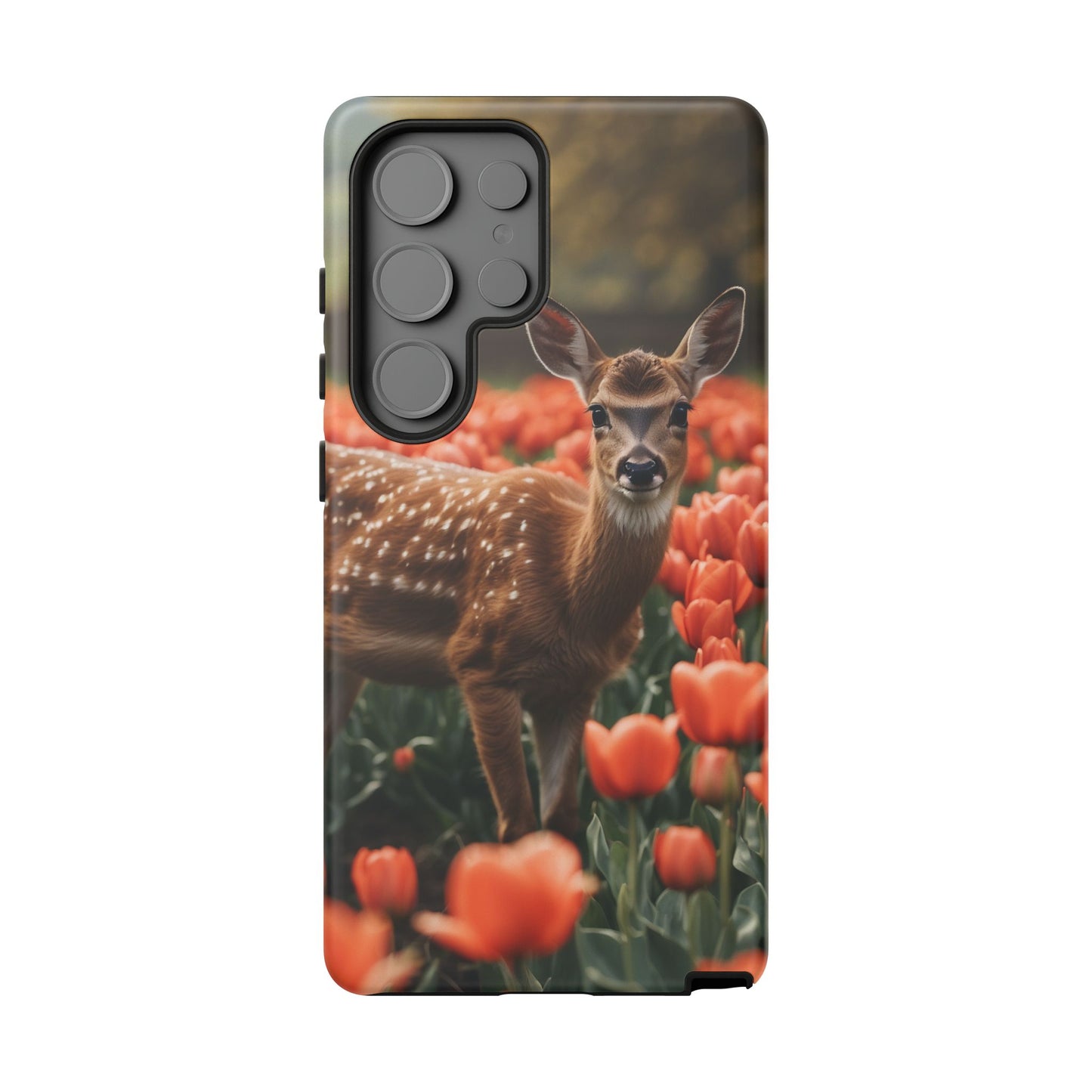 Fawn Among Tulips Samsung Galaxy Case
