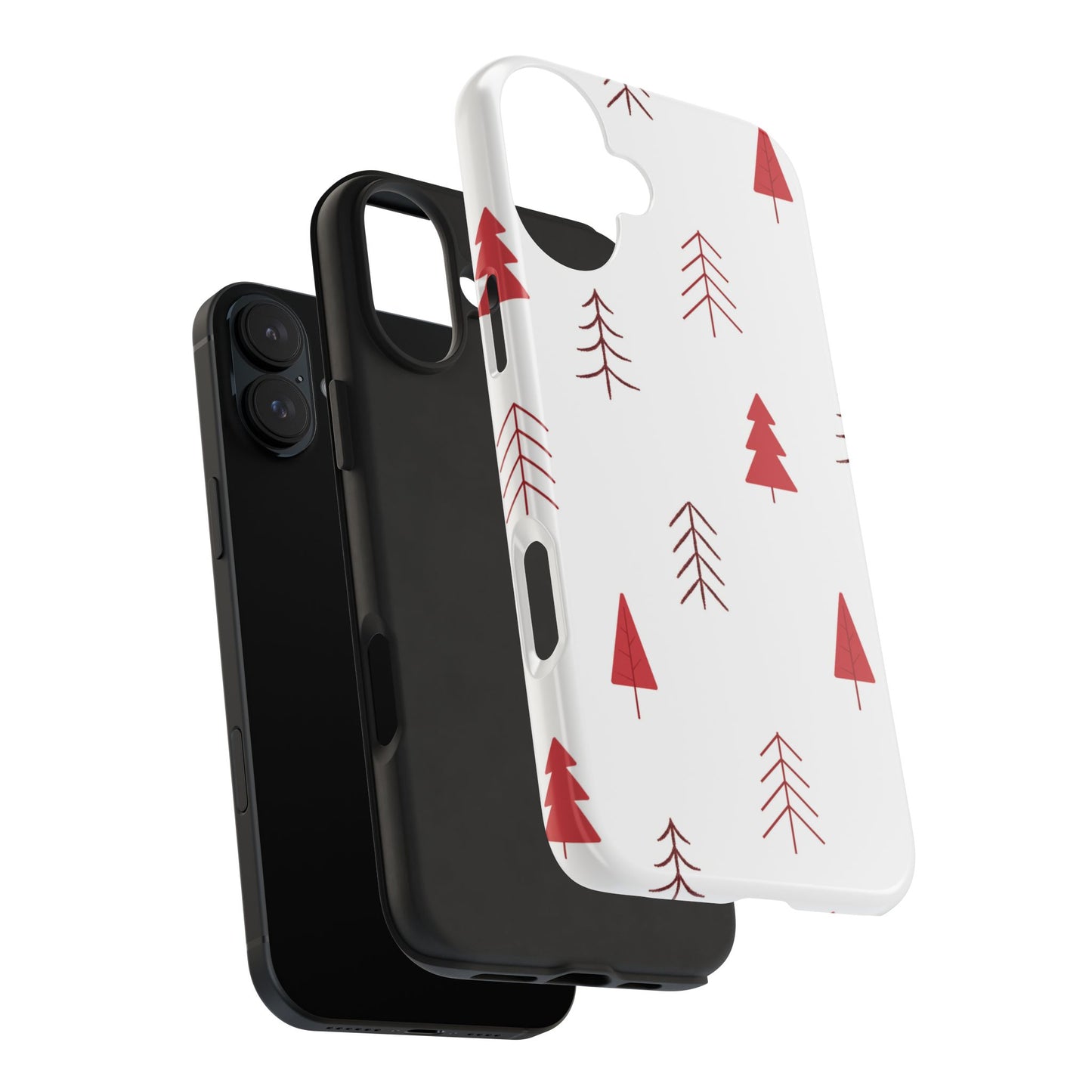 Scandi Red Pine Trees - iPhone Series Case