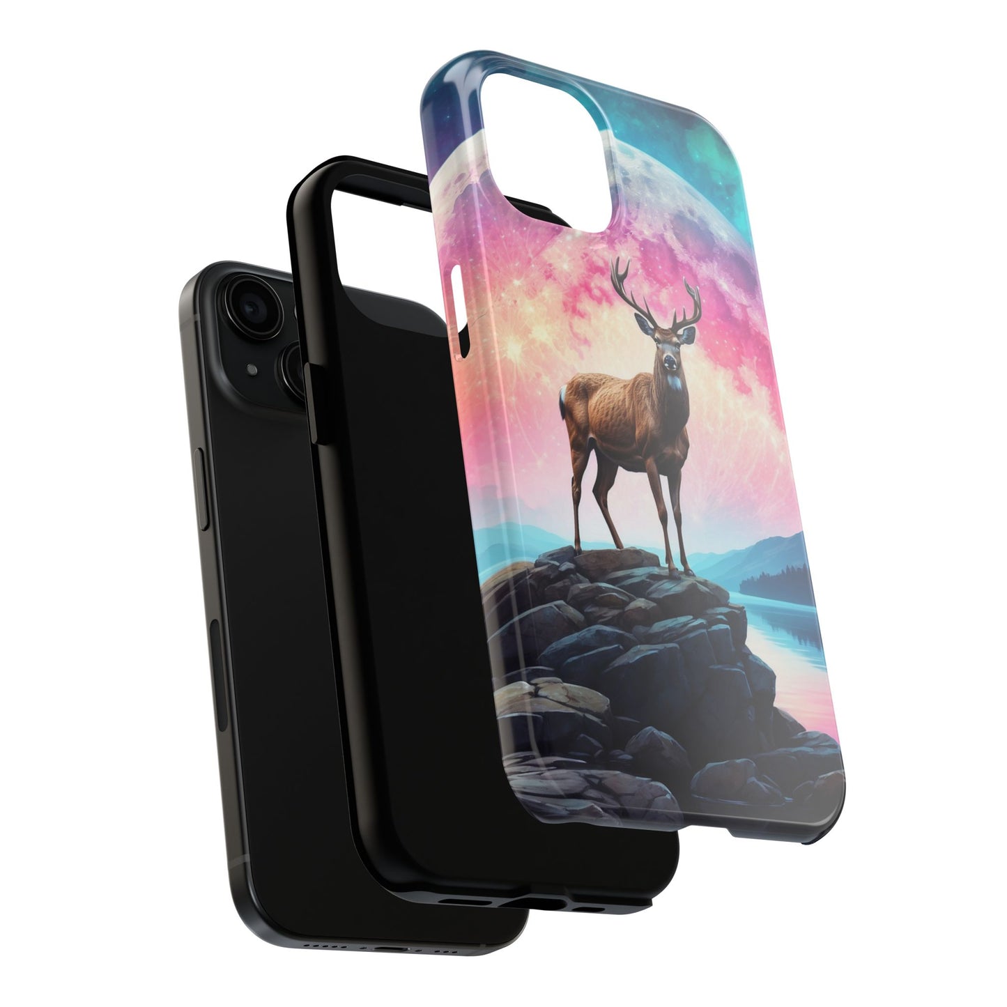 Stag in Moonlit Glow iPhone Case