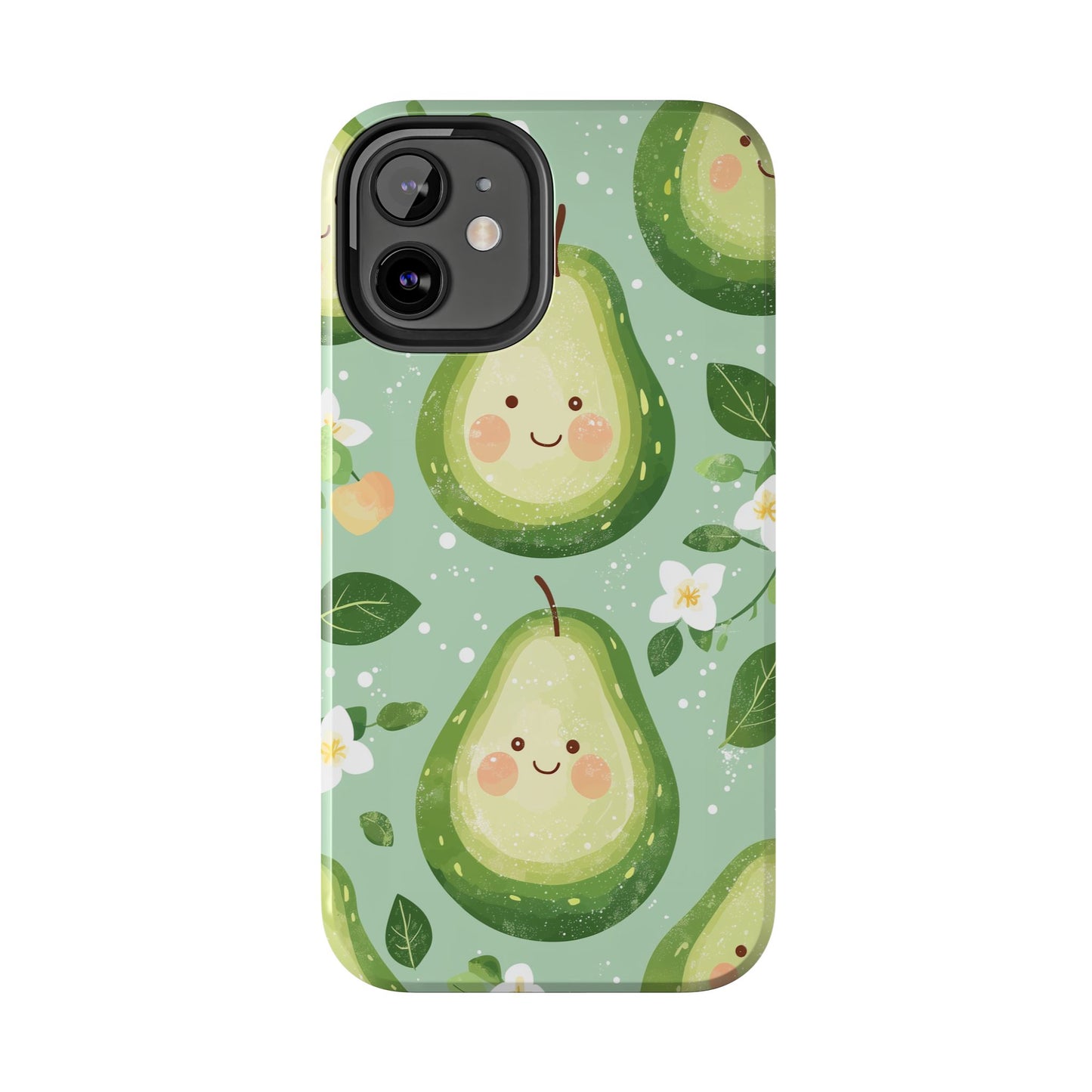 Smiling Avocados Tough iPhone Case – Cute Avocado Design, Dual - Layer Protection - BOGO Cases