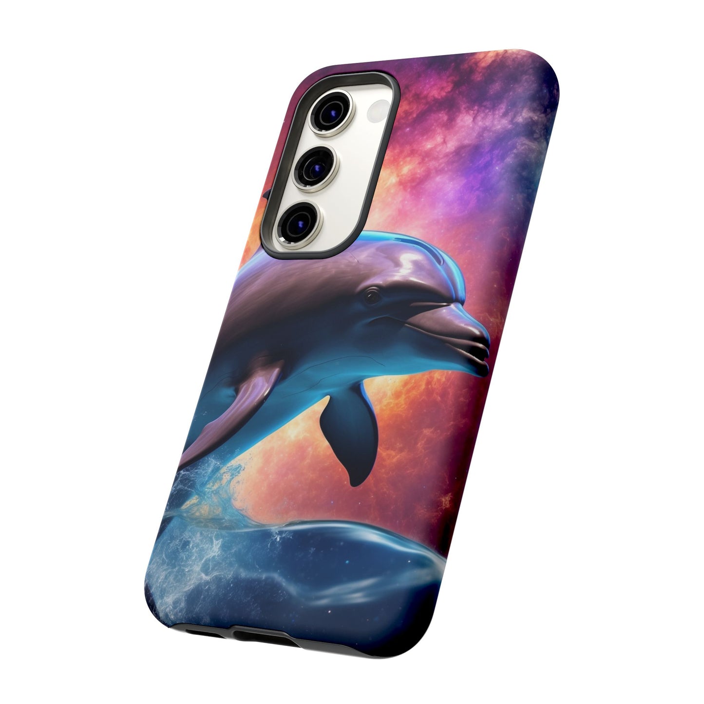 Cosmic Dolphin Galaxy Art - Samsung Galaxy Case