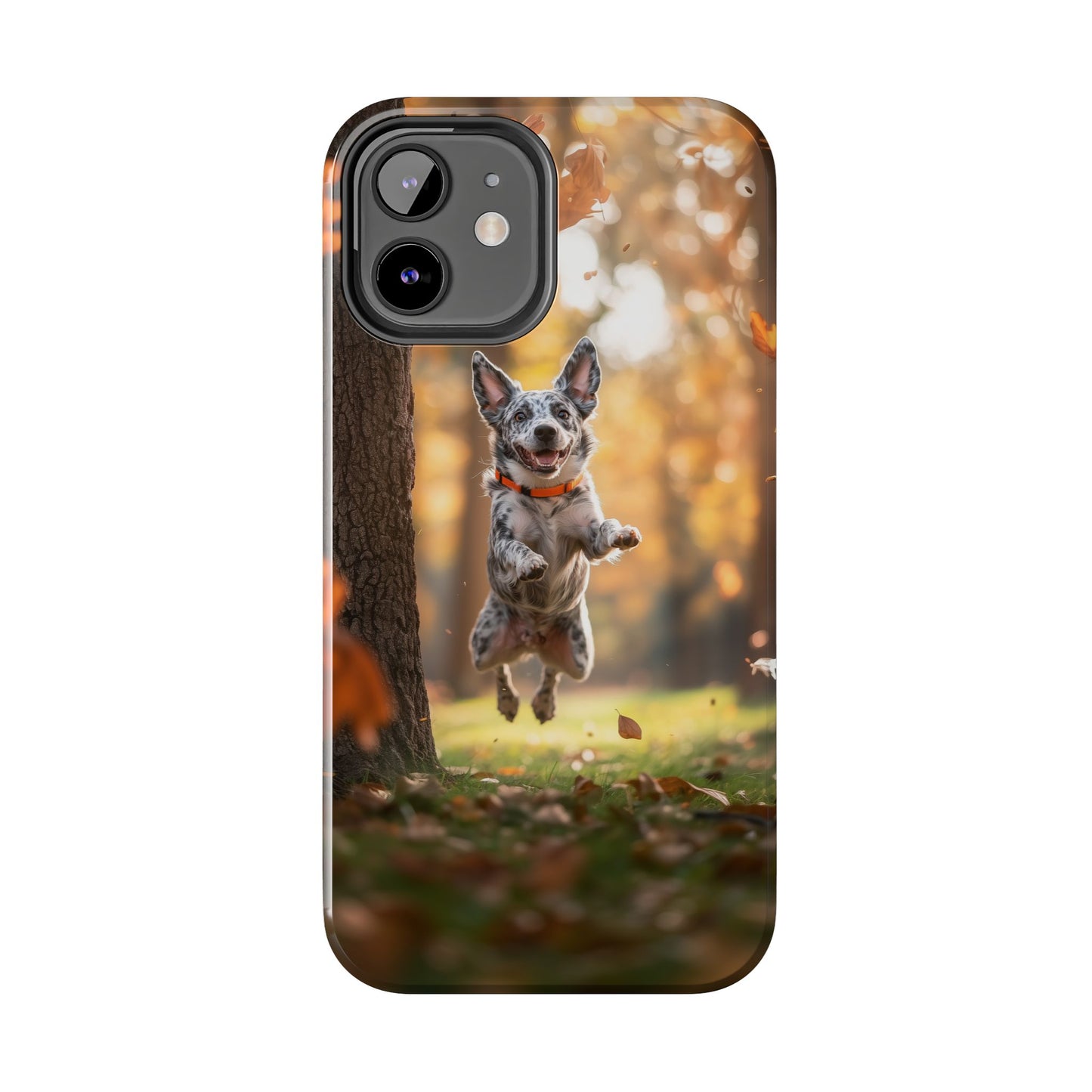 Energetic Blue Heeler Forest Pup Phone Case – Durable Outdoor-Inspired Design