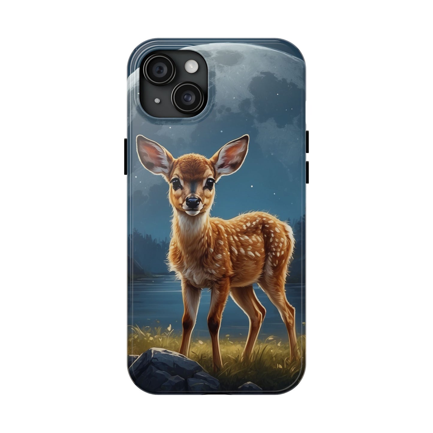 iPhone Case – Enchanted Fawn Under the Moonlit Sky