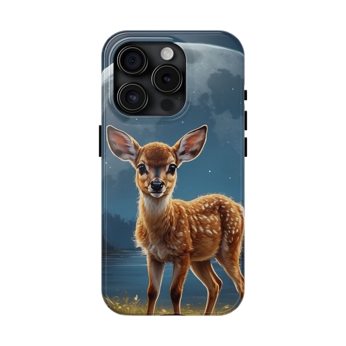 iPhone Case – Enchanted Fawn Under the Moonlit Sky