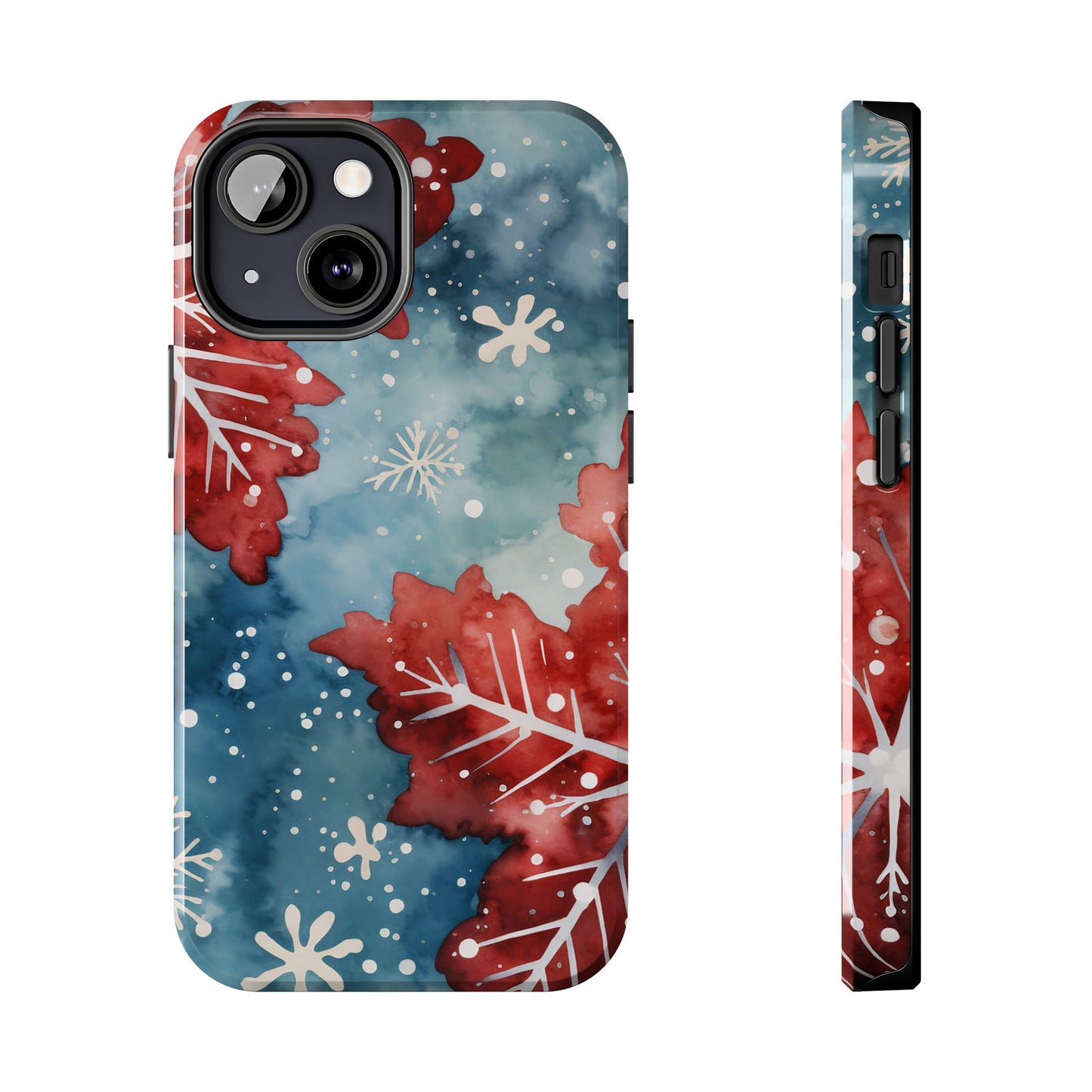 Crimson Snowflake Charm – iPhone Case Details: