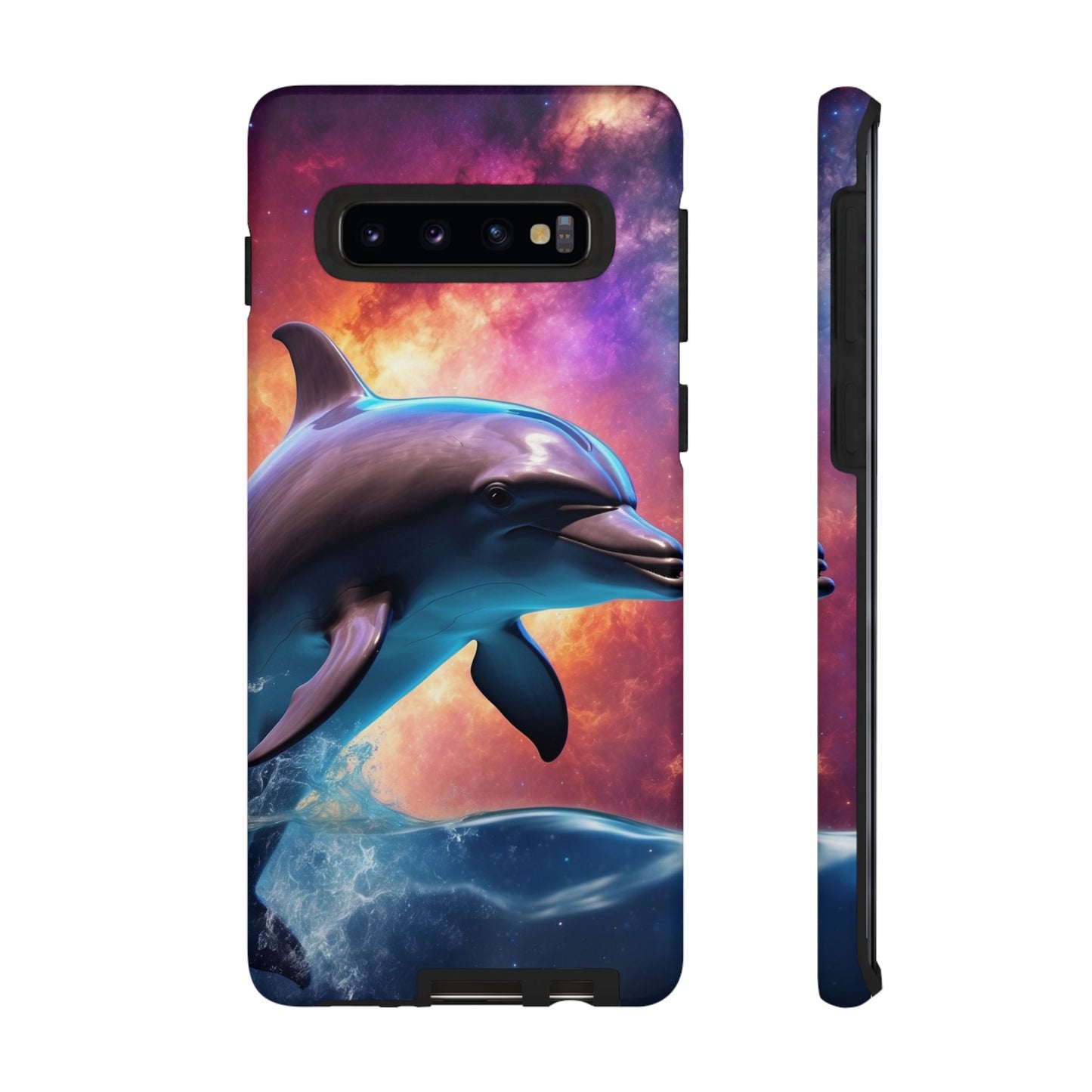 Cosmic Dolphin Galaxy Art - Samsung Galaxy Case