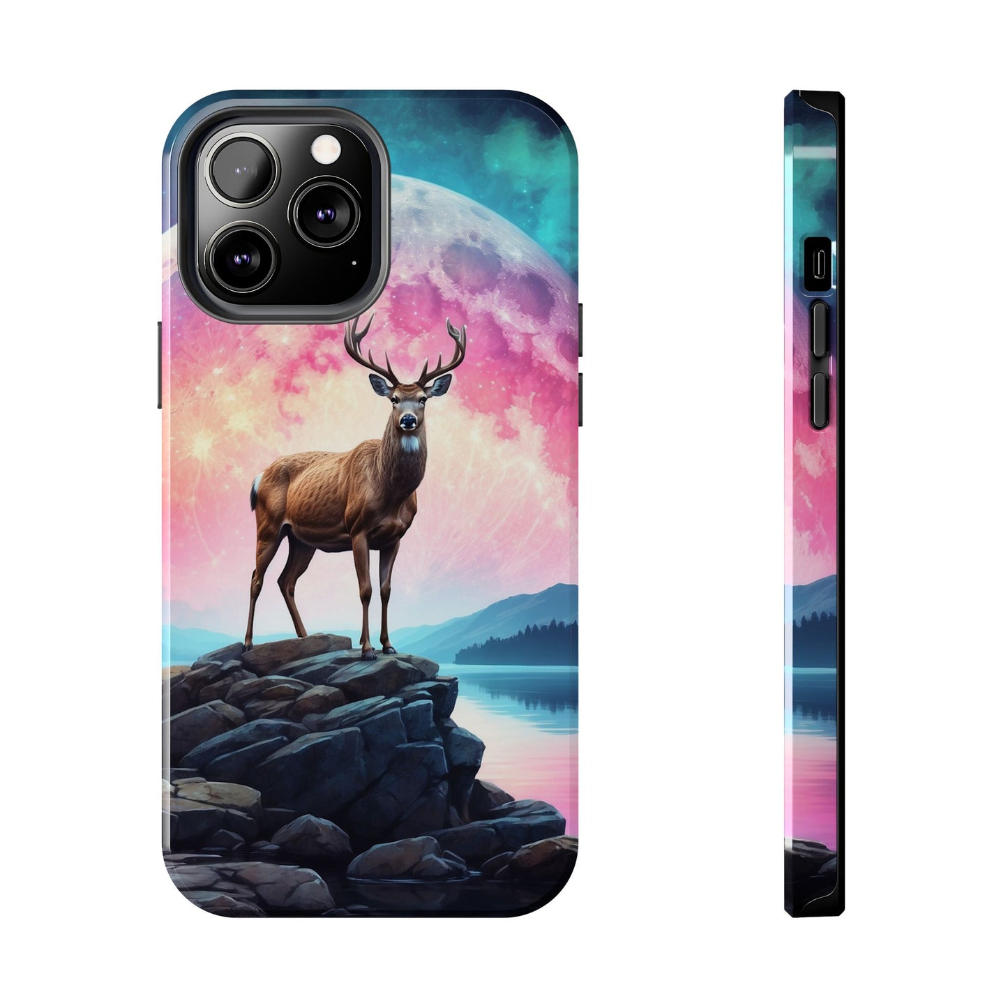 Stag in Moonlit Glow iPhone Case